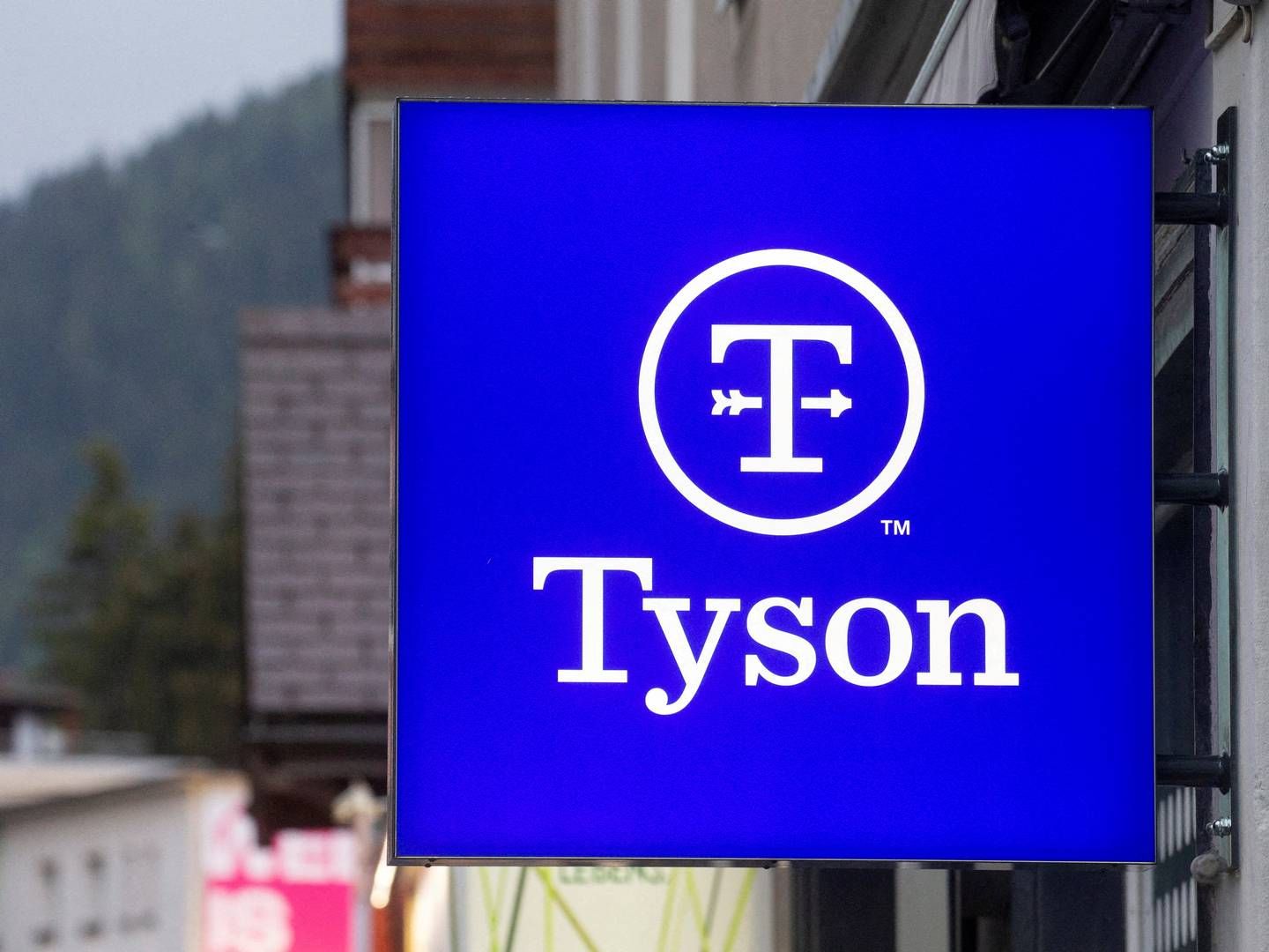 Salget hos den amerikanske kødgigant Tyson Foods er faldet. | Foto: Arnd Wiegmann