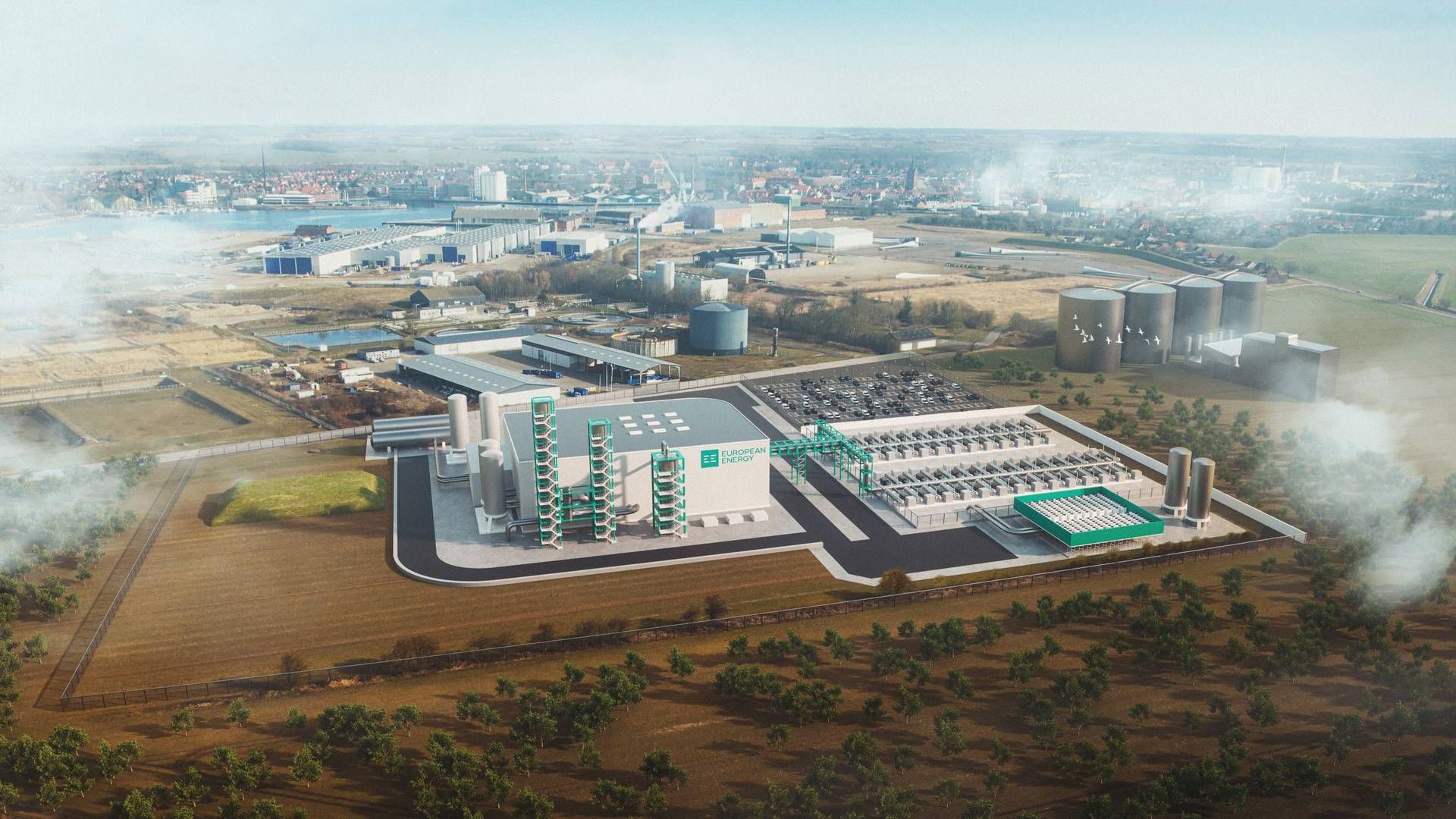 European Energy is also investing in e-fuels in Denmark, including the construction of the plant in Kassø, pictured here. | Photo: European Energy/pr.