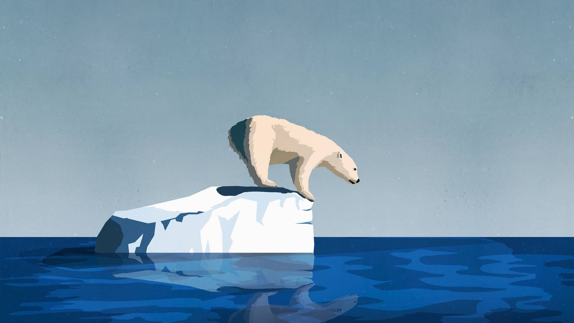 En ensom isbjørn på en isflage har i mange år været go-to skræmmebilledet, når der skulle kommunikeres klimakrise. I mellemtiden skal kommunikatører fokuserer mere på at tale til folk, der endnu ikke er overbeviste, mener George Marshall. | Foto: Getty Images