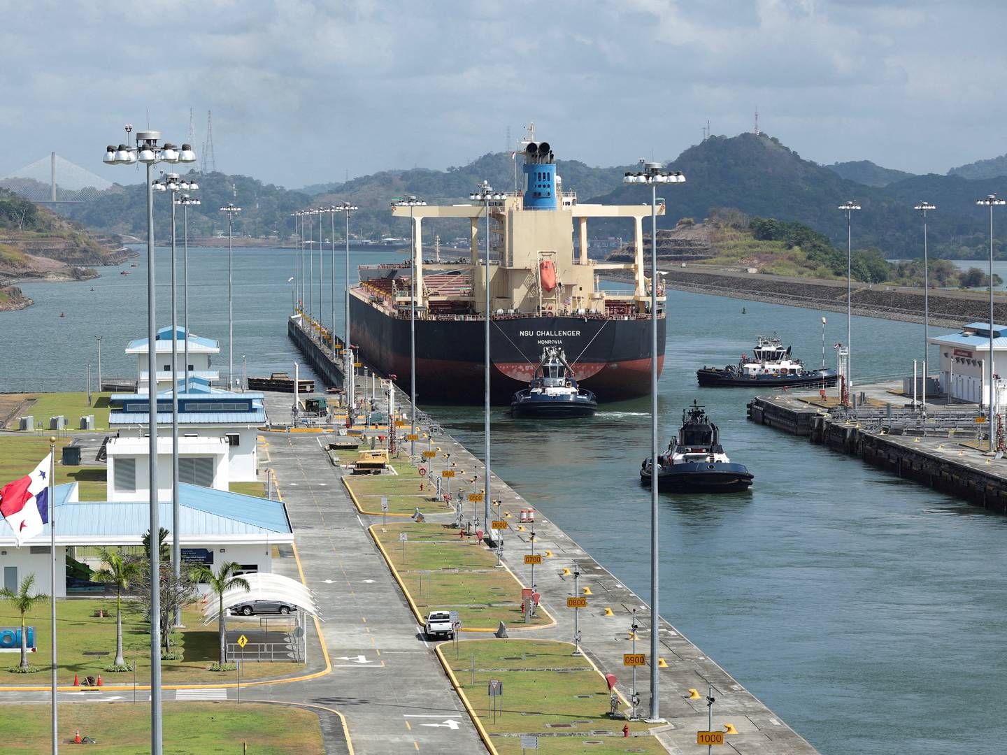 Torsdag morgen ventede i alt 134 skibe på passage gennem Panamakanalen. | Foto: Aris Martinez
