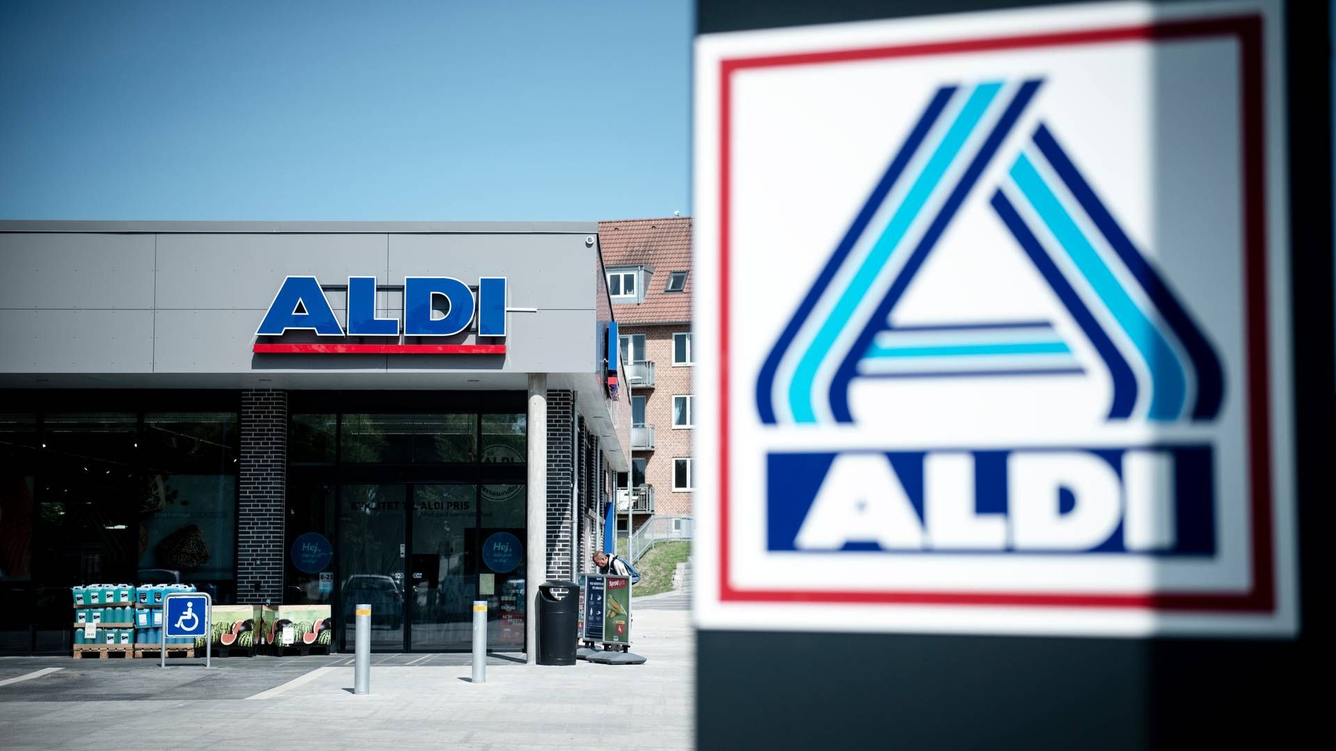 Aldi meddelte før jul, at den tyske discountkæde ville trække stikket på de danske aktiviteter. Discountkæden led i 2022 et samlet underskud på 585 mio. kr. | Foto: Christian Lykking