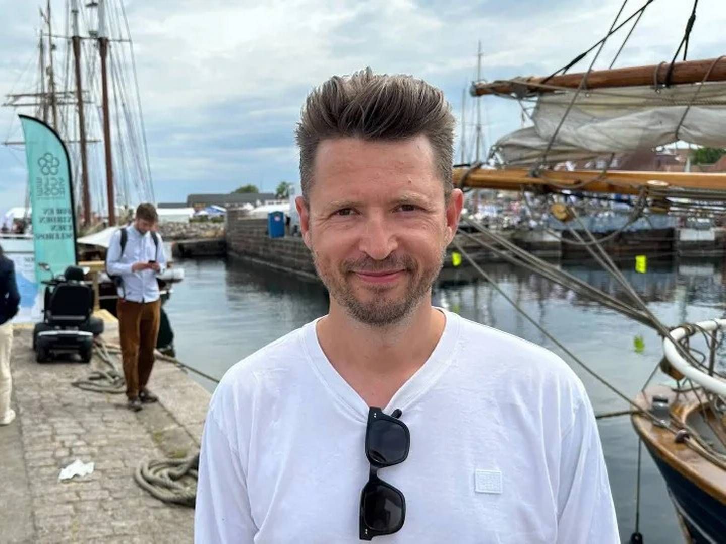 Morten Saxnæs holdt på Folkemødet på Bornholm i juni øje med både de unge talere og bæredygtighedsagendaen. | Foto: Luke Brown