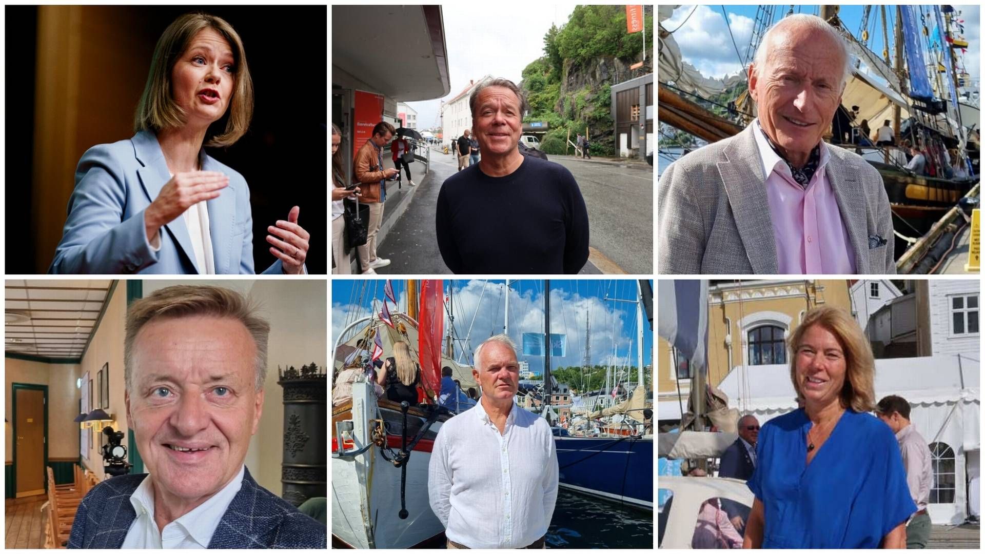 VENTER PÅ RENTEDOM: Ida Wolden Bache, Henrik Melder, Christian Ringnes, Olav T Løvstad, Truls Nergaard og Synnøve Lyssand Sandberg | Foto: Fabian Skalleberg Nlsen / EiendomsWatch og NTB. Collage: EiendomsWatch