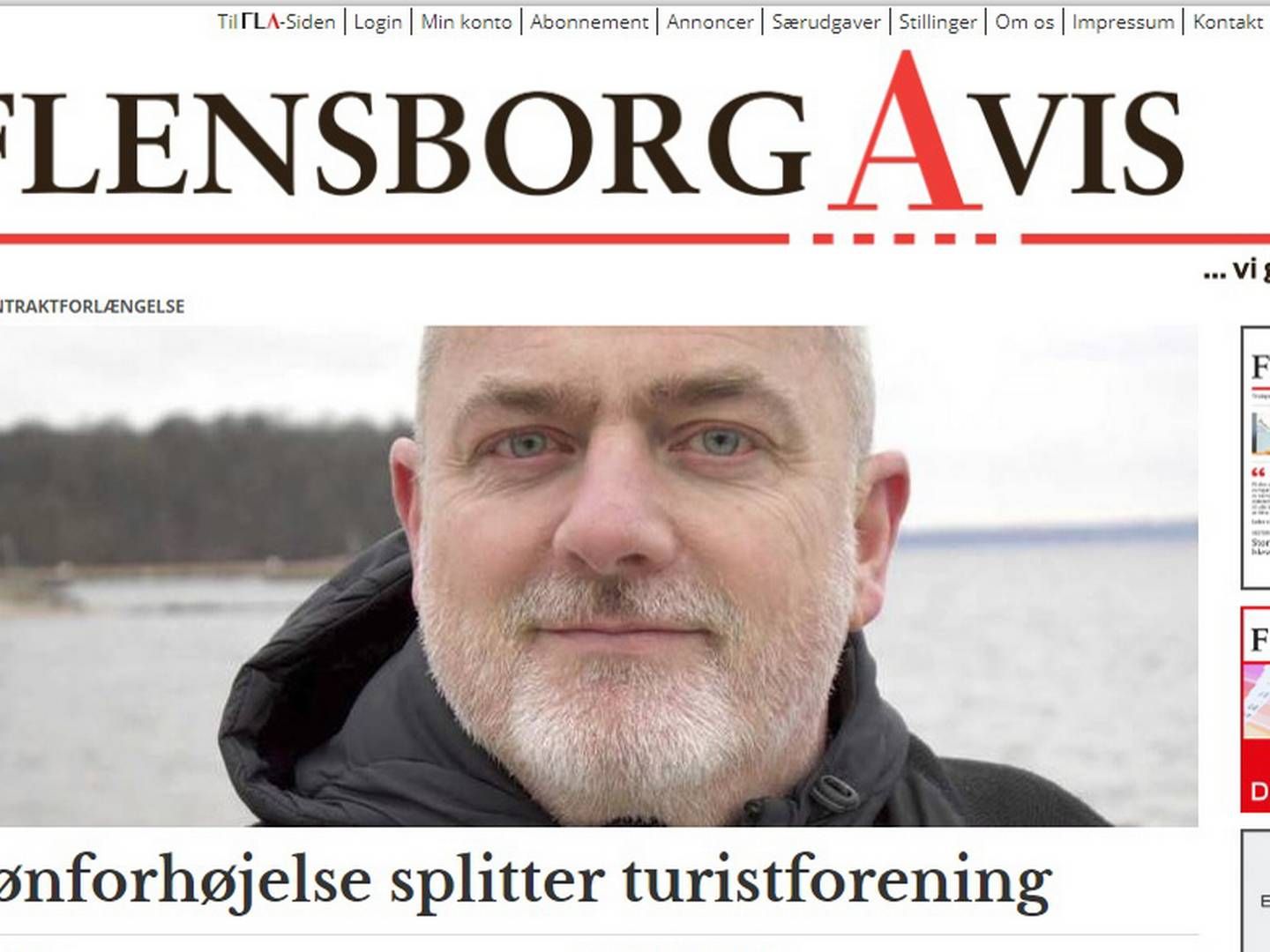 Flensborg Avis er gået på jagt efter en afløser for Jørgen Møllekær i chefredaktørstolen. | Foto: Screenshot
