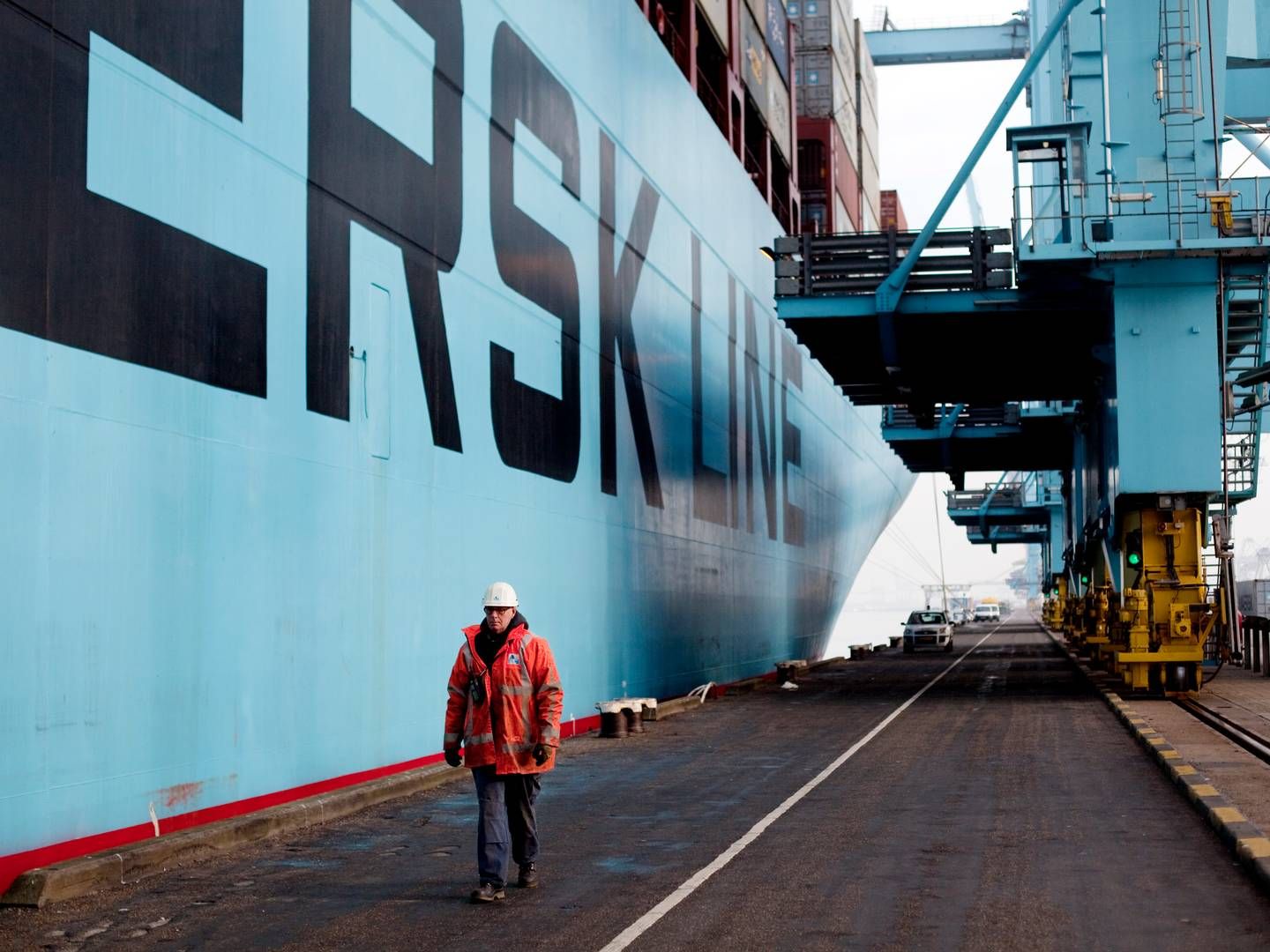 Mærsk har på tre måneder indflaget 16 containerskibe i Danmark. | Foto: Mie Brinkmann