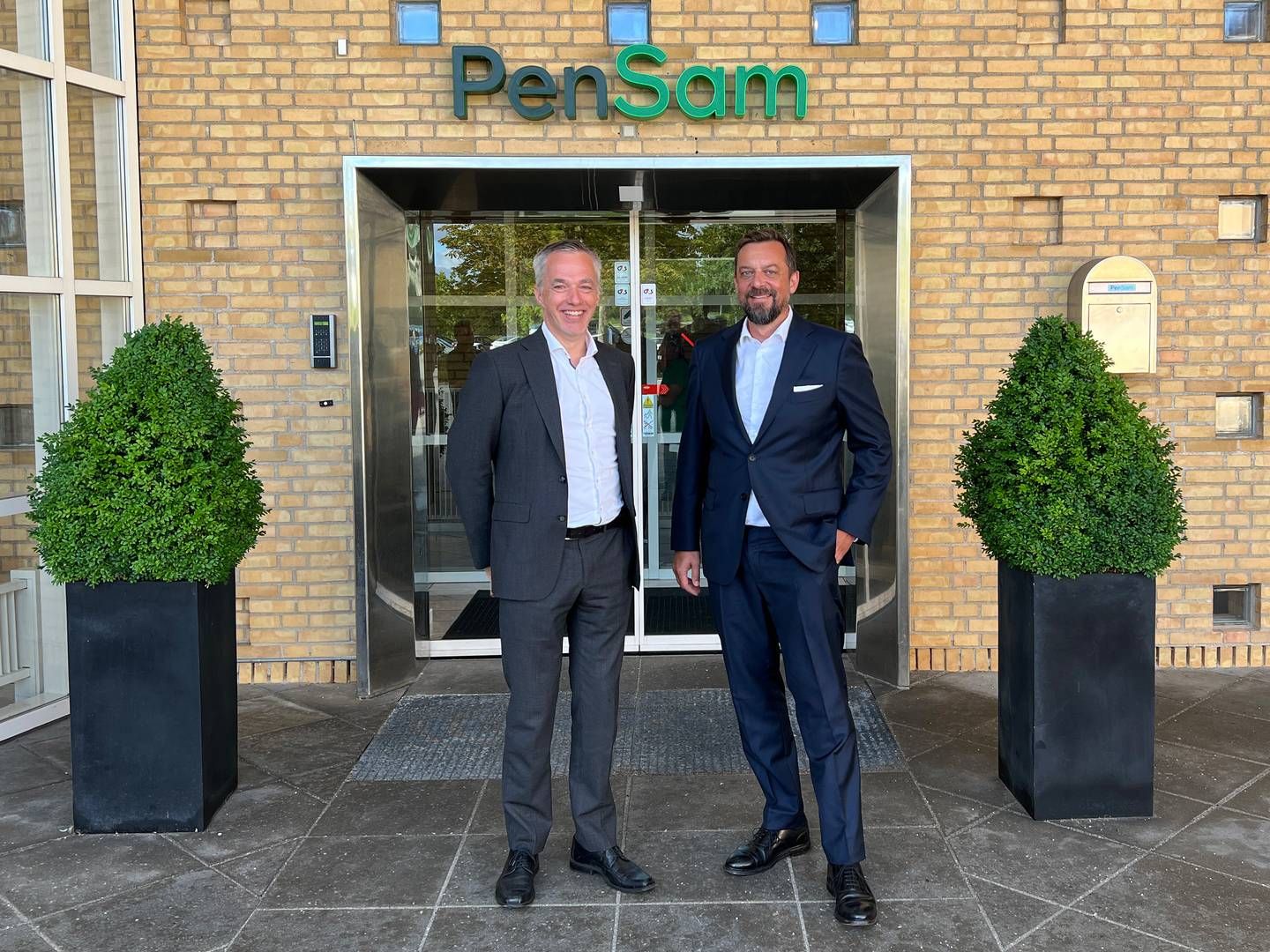 Jeppe Starup (left) and Pensam have partnered with Queensland Investment Corporation and Rune Jepsen (right), partner in the investment company's European private equity team. | Photo: PR / Pensam