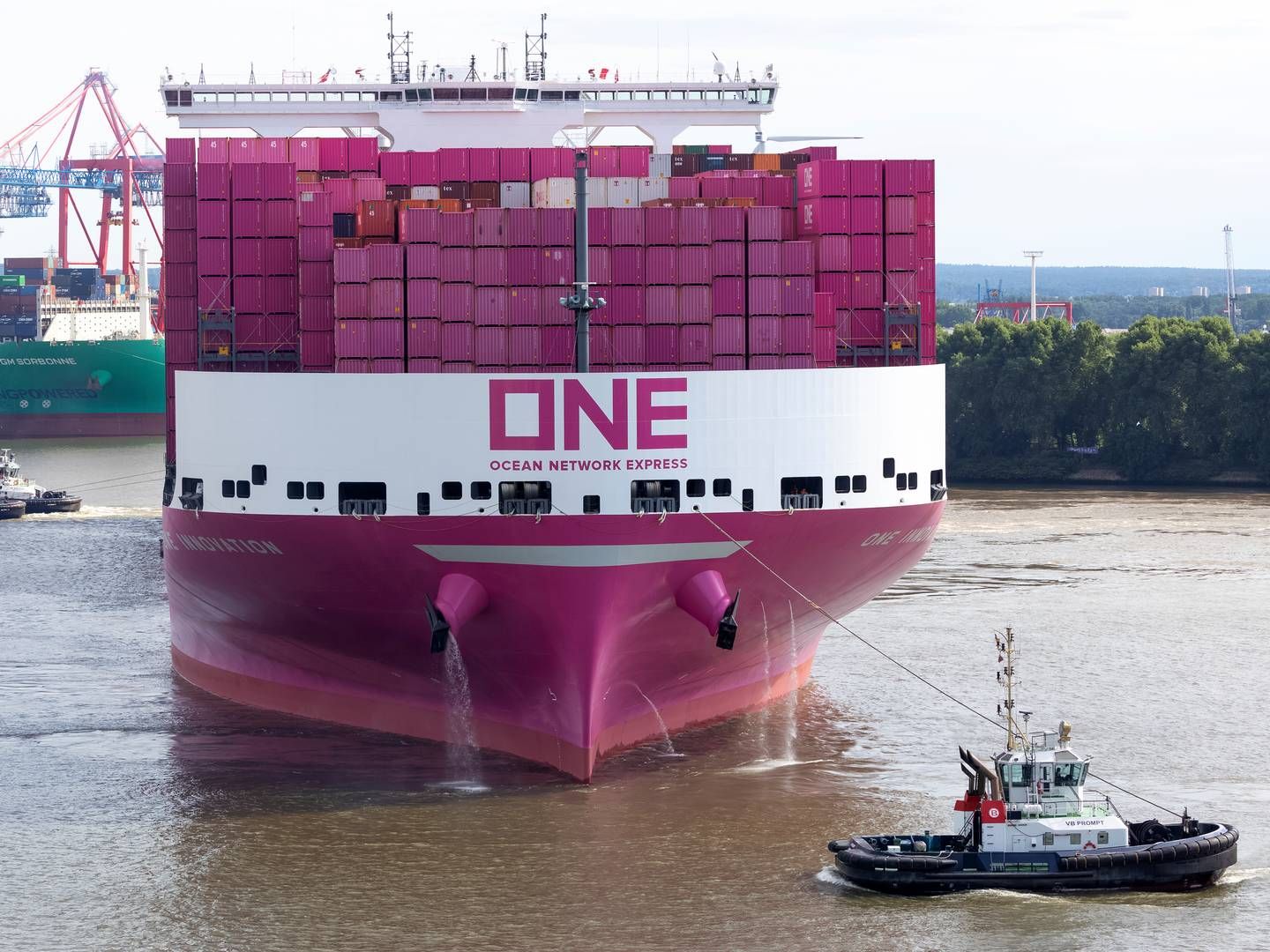 MSC is the world's largest container shipping company, followed by Maersk. In third and fourth place are CMA CGM and Cosco, followed by Hapag-Lloyd. | Photo: Bodo Marks/AP/Ritzau Scanpix