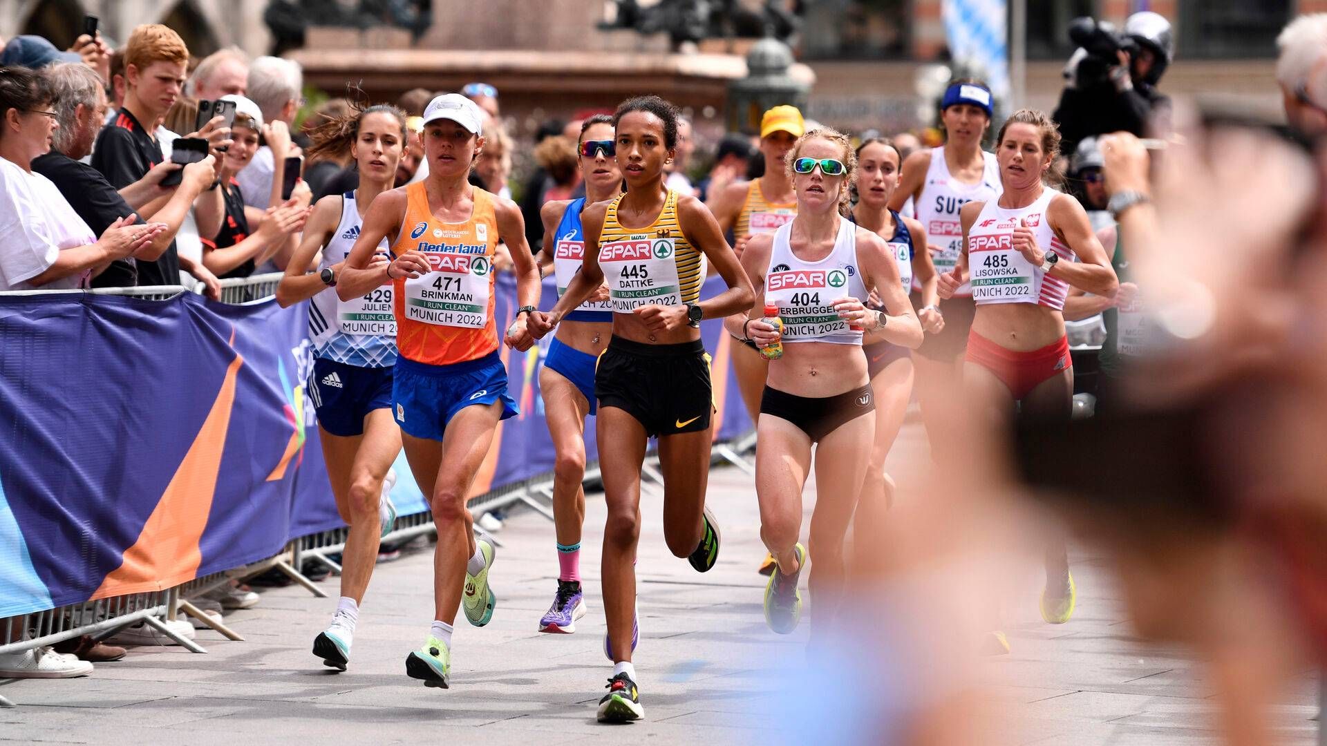 Arkivfoto fra EM i atletik, hvor kvinderne her konkurrerer på maratondistancen. | Foto: Marius Becker/AP/Ritzau Scanpix