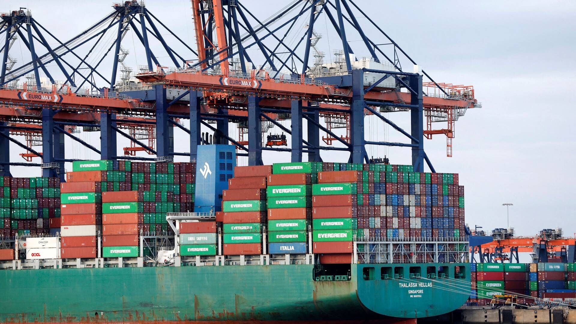 Spotpriserne på containerfragt ændrer sig løbende – modsat lange kontrakter. | Foto: Piroschka Van De Wouw/Reuters/Ritzau Scanpix