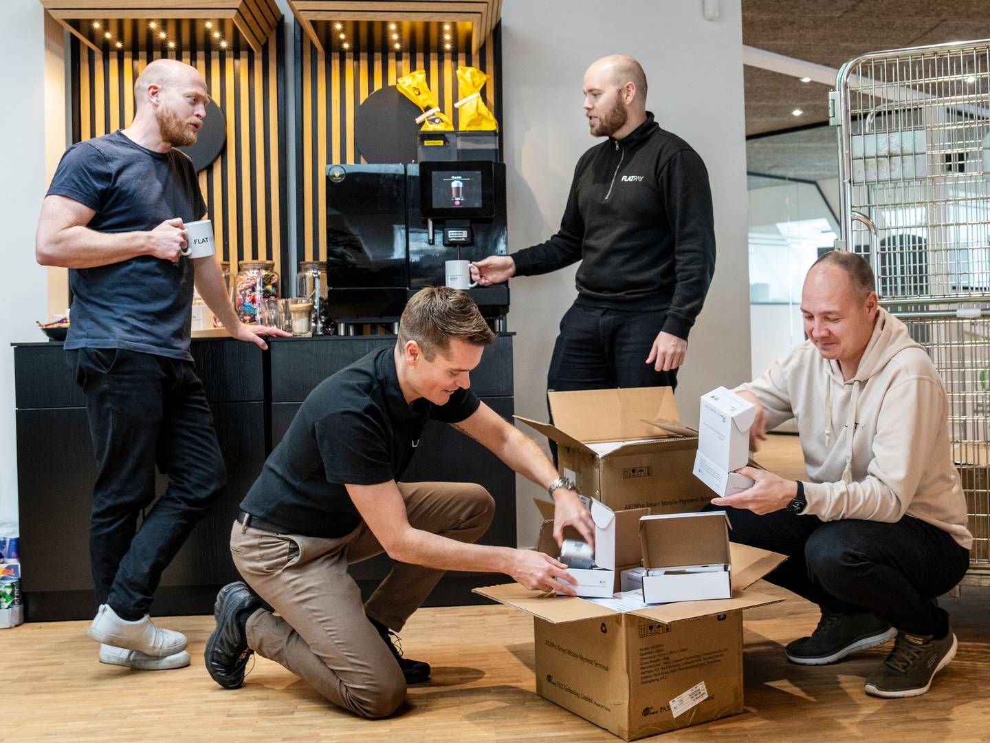 Flatpay er stiftet af Sander Janca-Jensen, Rasmus Busk, Rasmus Hellmund Carlsen og Peter Lüth. | Foto: Stine Bidstrup/ERH