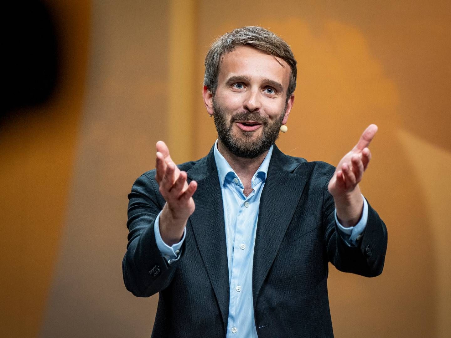 BEGEISTRET ELEKTRIFISERING: Næringsminister Jan Christian Vestre mener elektrifiseringen av Melkøya er en god sak for Arbeiderpartiet før kommune- og fylkesvalget 11. september. | Foto: Heiko Junge / NTB