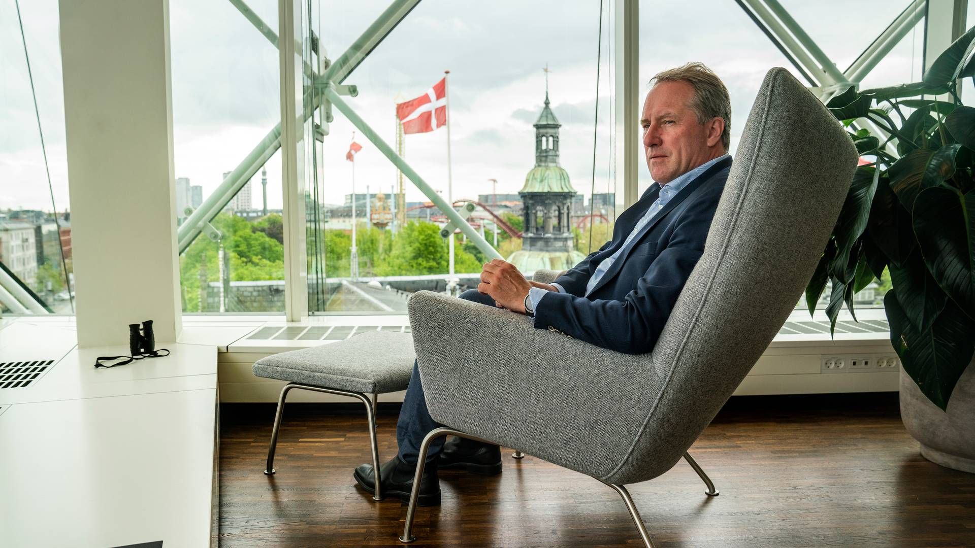 Lars Sandahl Sørensen, adm. direktør i Cowi, er overvældet over manglen på faglærte. | Foto: Stine Bidstrup