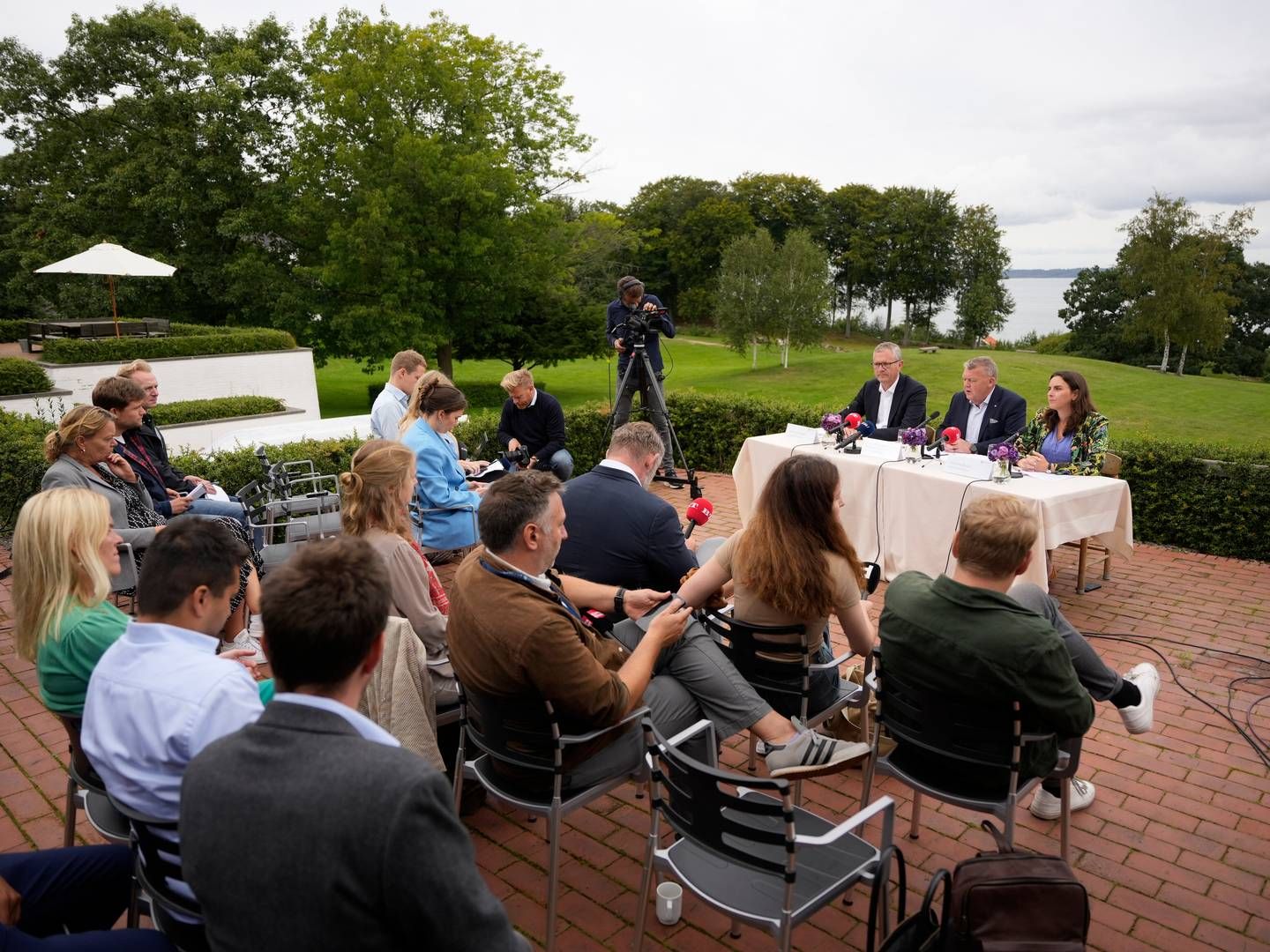 På Moderaternes sommergruppemøde åbner formand Lars Løkke Rasmussen for at hæve dieselafgiften. | Foto: Emil Helms/Ritzau Scanpix