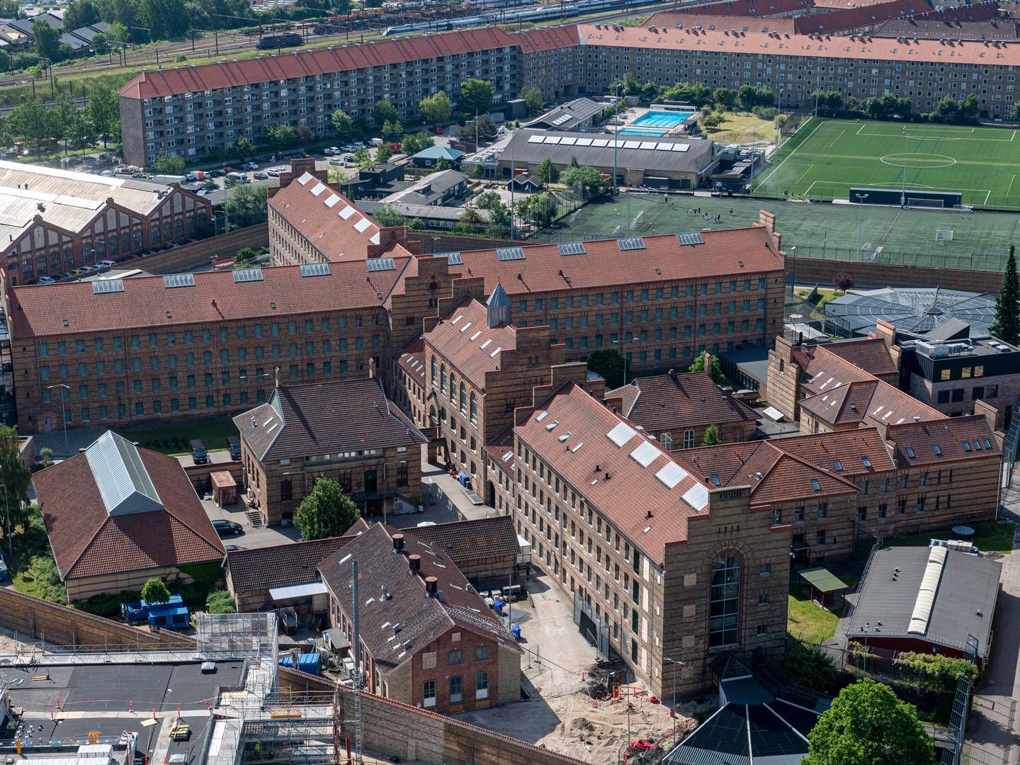 Vestre Fængsel i København er landets største arresthus med plads til godt 500 indsatte. | Foto: Kenneth Meyer