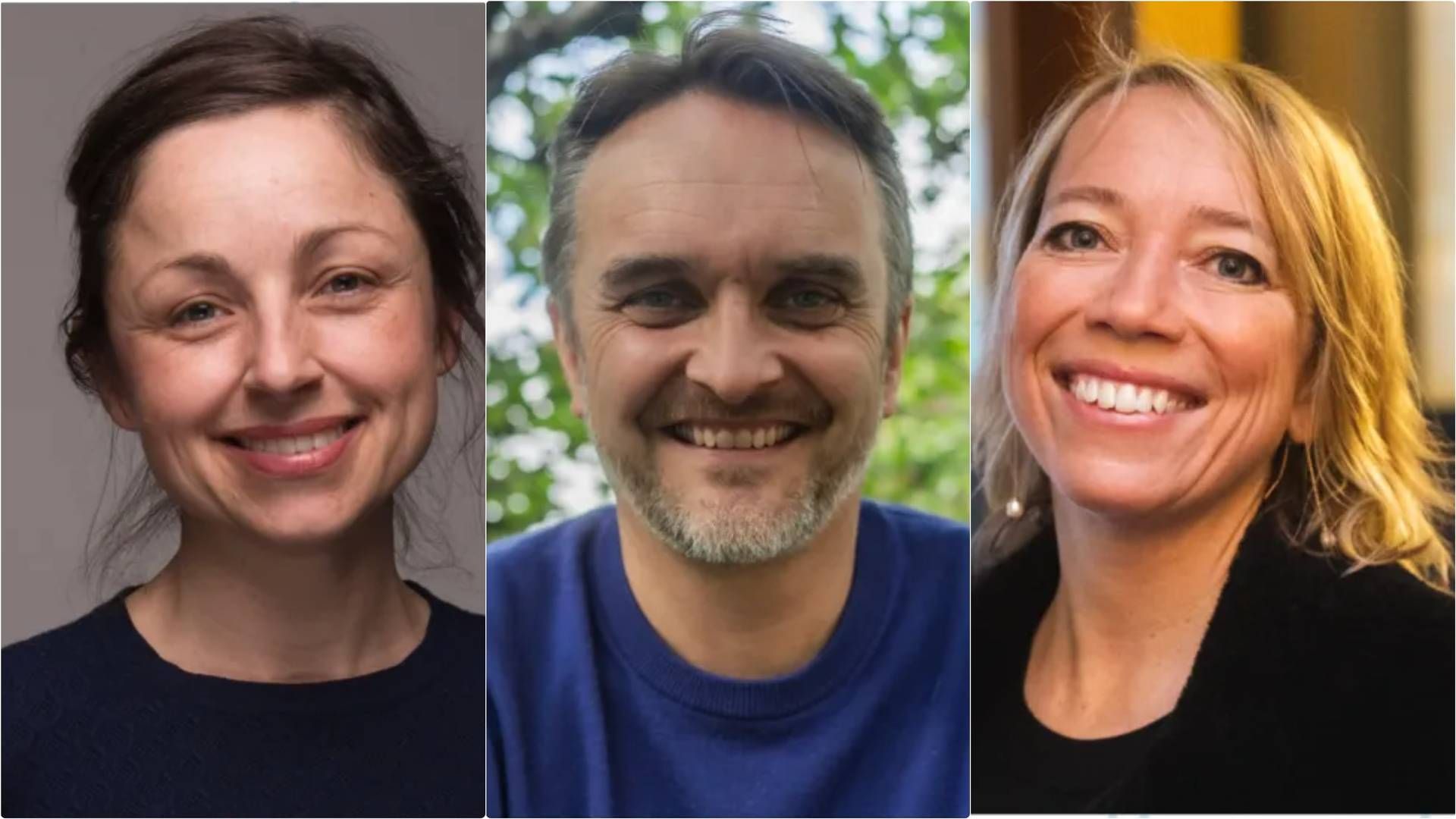 HVEM VINNER?: De nominerte i kategorien årets pollinator er fra venstre: Susann Østigaard, Stian Schelderup og Maren Bjerkeng. | Foto: Oslo Urban Week