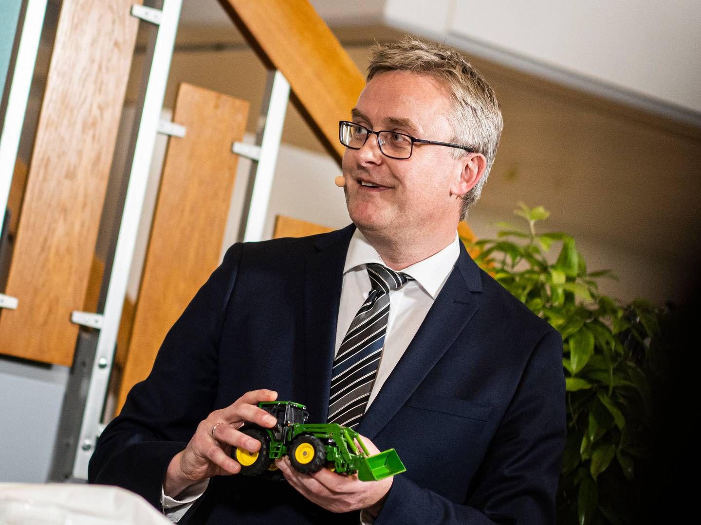 Fødevareminister Jacob Jensen (V) understreger vigtigheden af at holde fast i den stabile udvikling for dansk fødevareeksport, der voksede med 10 mia. kr. sidste år. | Foto: Jonas Olufson