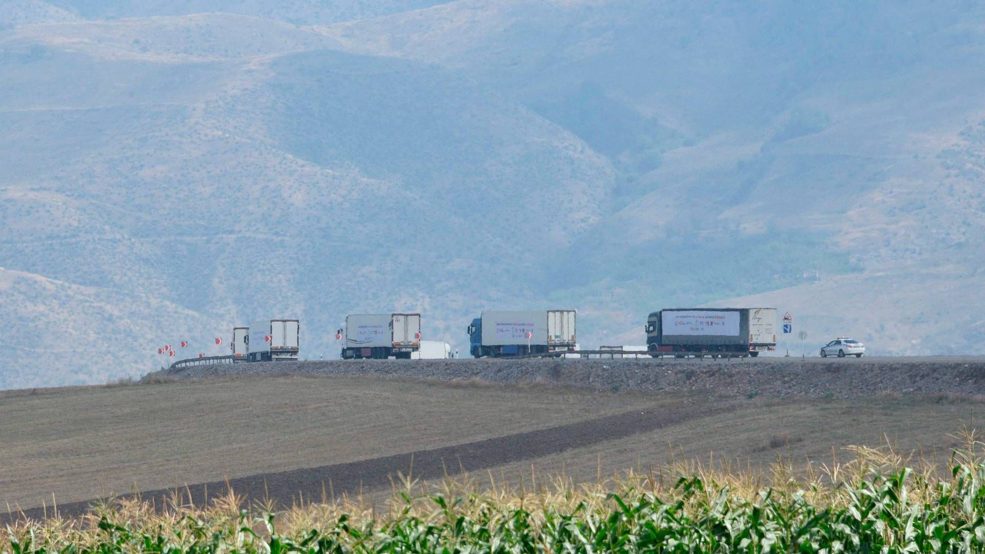 Lastbiler i Armenien | Foto: Karen Minasyan/AFP/Ritzau Scanpix