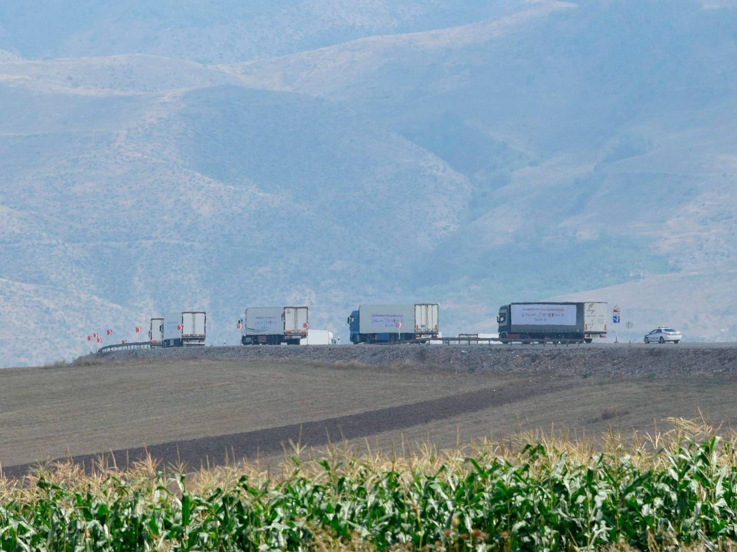 Lastbiler i Armenien | Foto: Karen Minasyan/AFP/Ritzau Scanpix