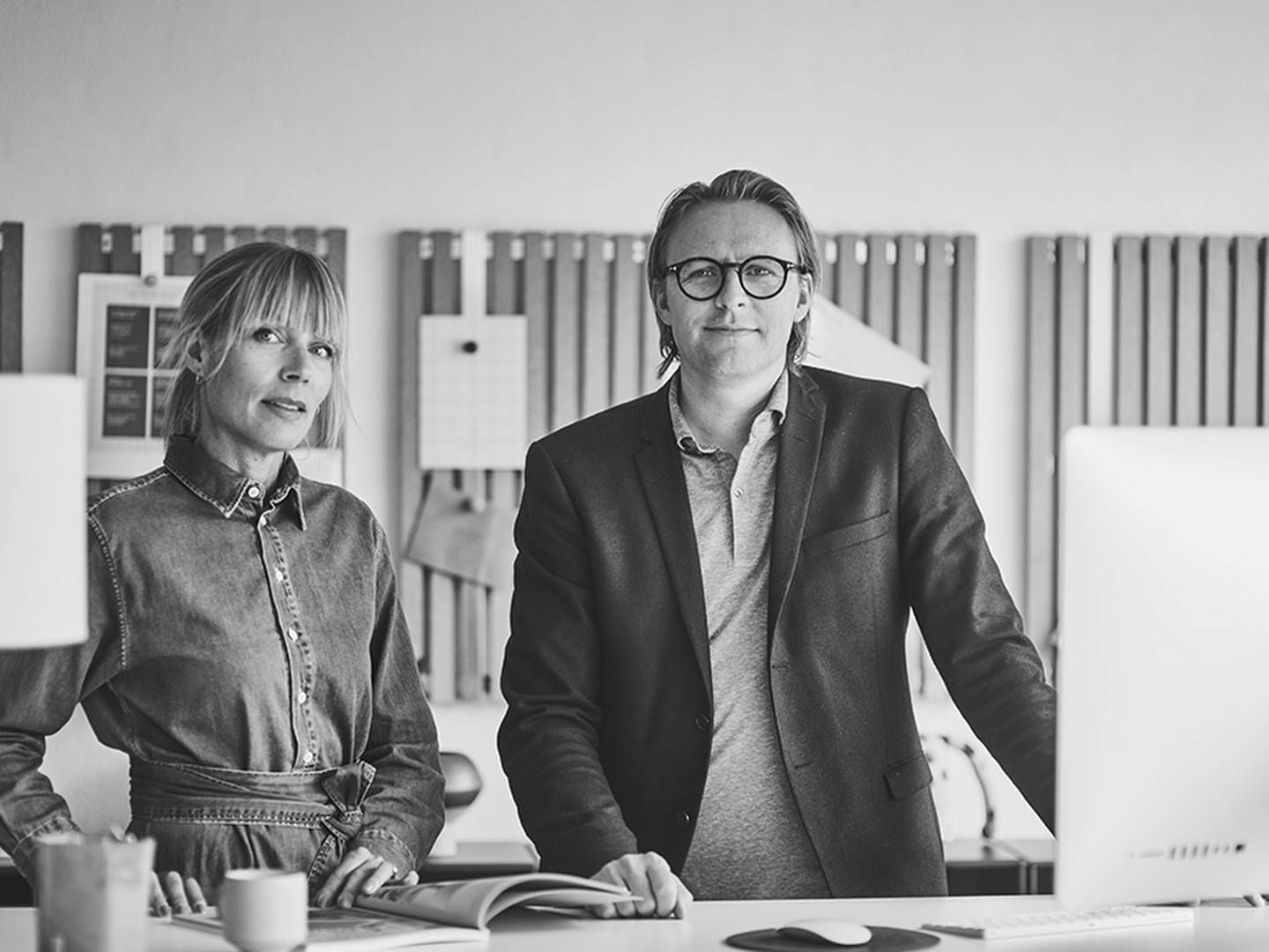Bag Oyoy Living Design står Lotte Fynboe og adm. direktør Søren Anker Hansen. | Foto: Pr