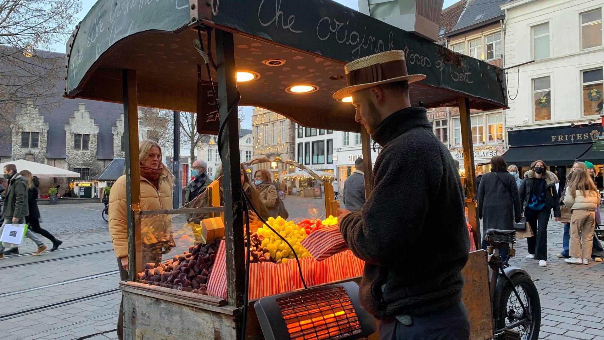 A shopping street in Ghent, Belgium. | Photo: Virginia Mayo/AP/Ritzau Scanpix