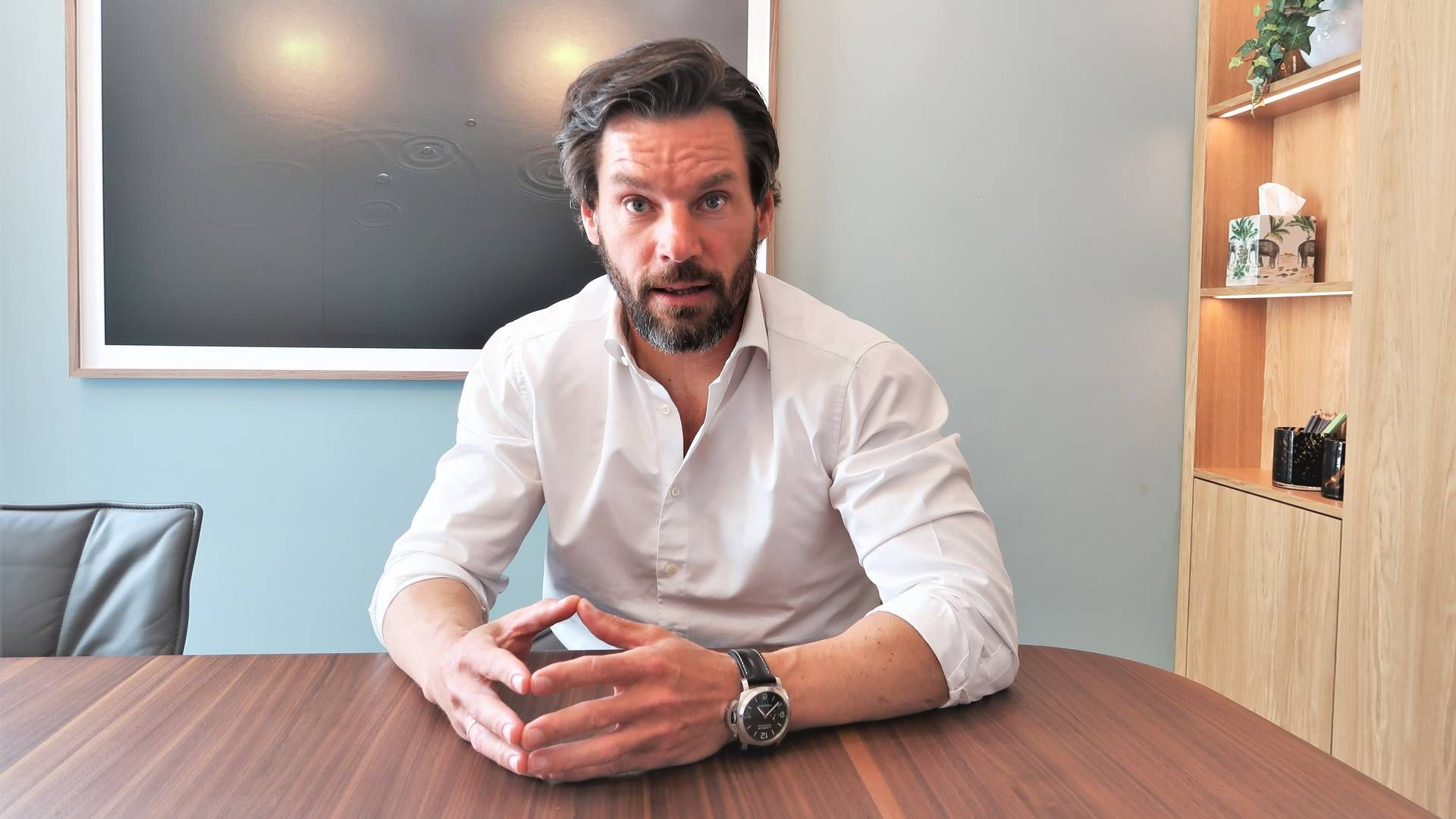 REAGERER: Anders Buchardt i AB Invest. | Foto: Fabian Skalleberg Nilsen