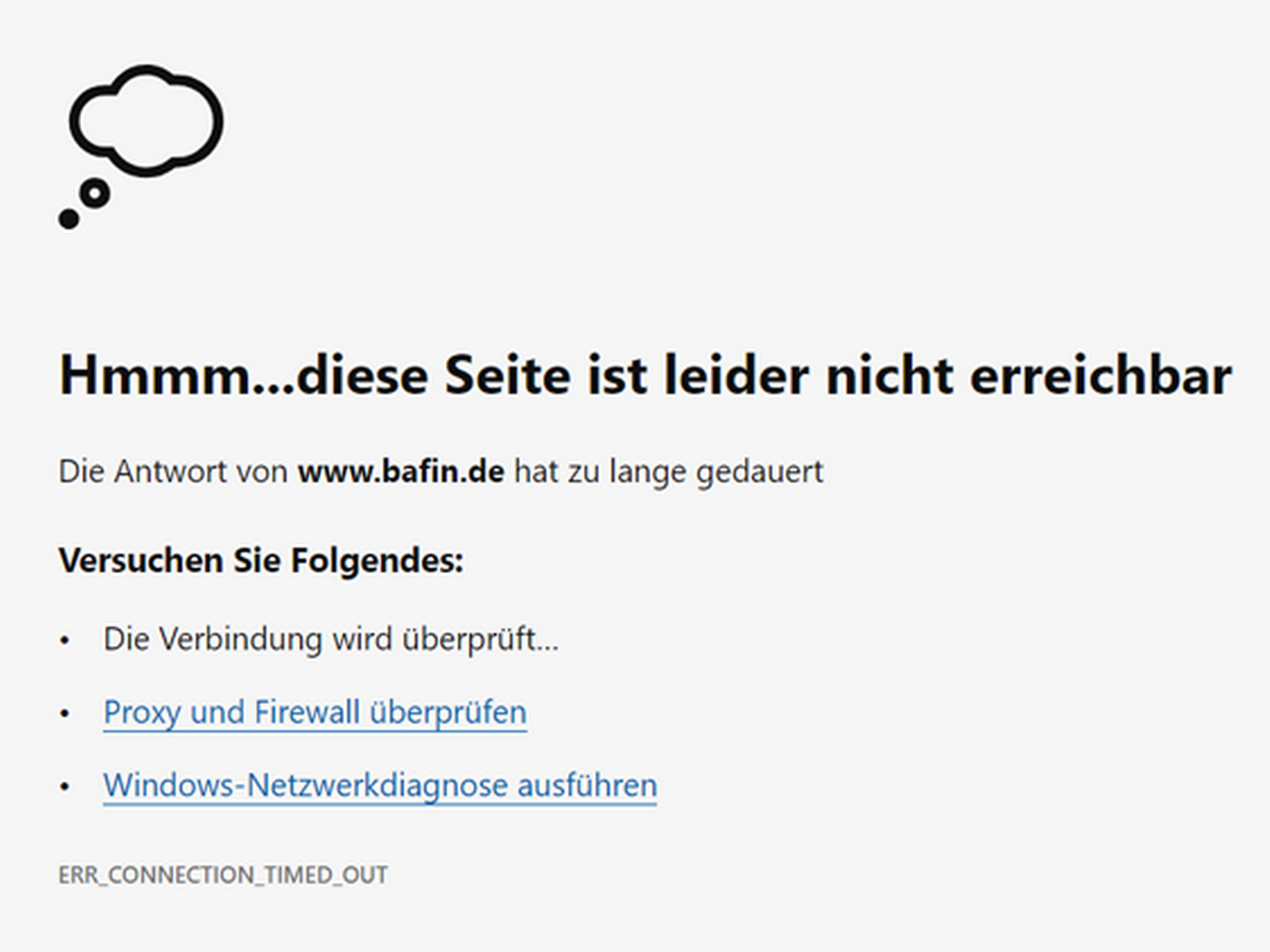 Die Website der Bafin ist lahmgelegt worden. | Foto: FinanzBusiness