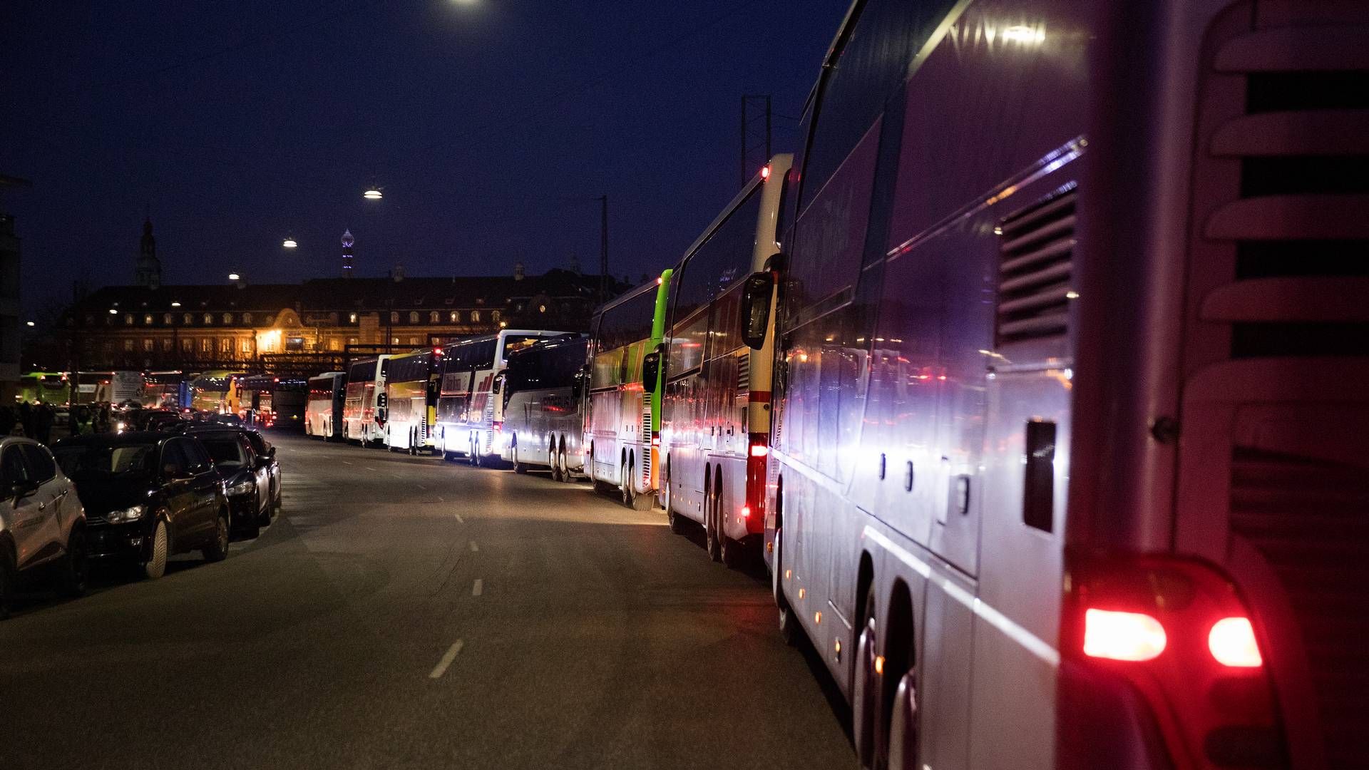 Busser ved Ingerslevsgade nær Hovedbanegården | Foto: Finn Frandsen/Politiken/Ritzau Scanpix