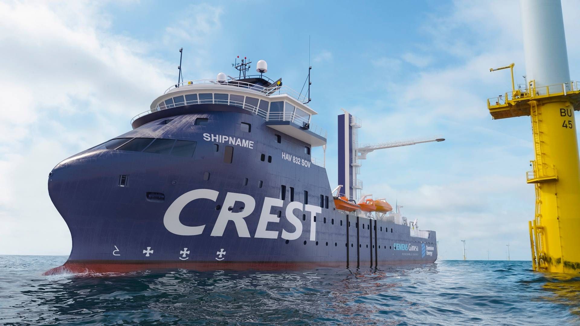 Esvagt and its US partner Crowley have chosen Norwegian ship designer Hav Design to design a brand new service vessel for the US offshore wind project Coastal Virginia Offshore Wind. | Photo: Hav Design