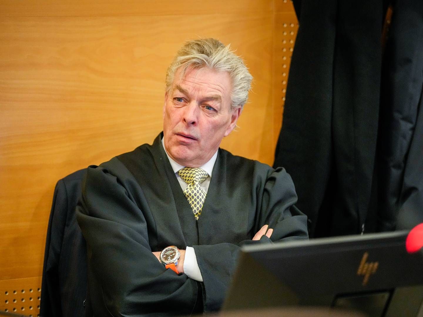 BISTANDSADVOKAT: Advokat Erik Lea. Her avbildet under domsavsigelsen i Tengs-saken i tingretten i februar i år. | Foto: Beate Oma Dahle/NTB