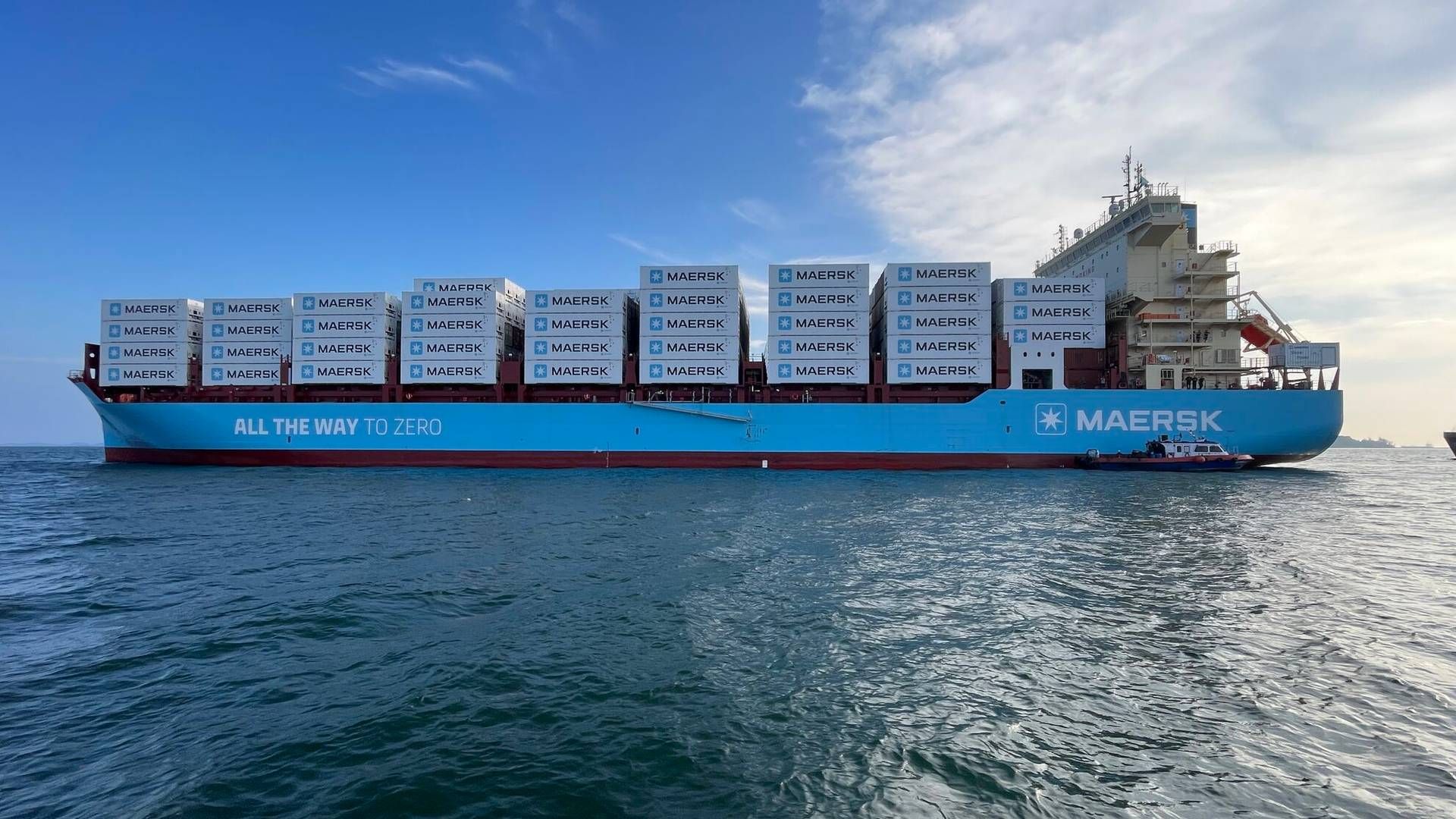 Maersk's new methanol ship is en route for Copenhagen, where it will be named next week by EU Commission President Ursula von der Leyen. | Photo: Pr/mærsk