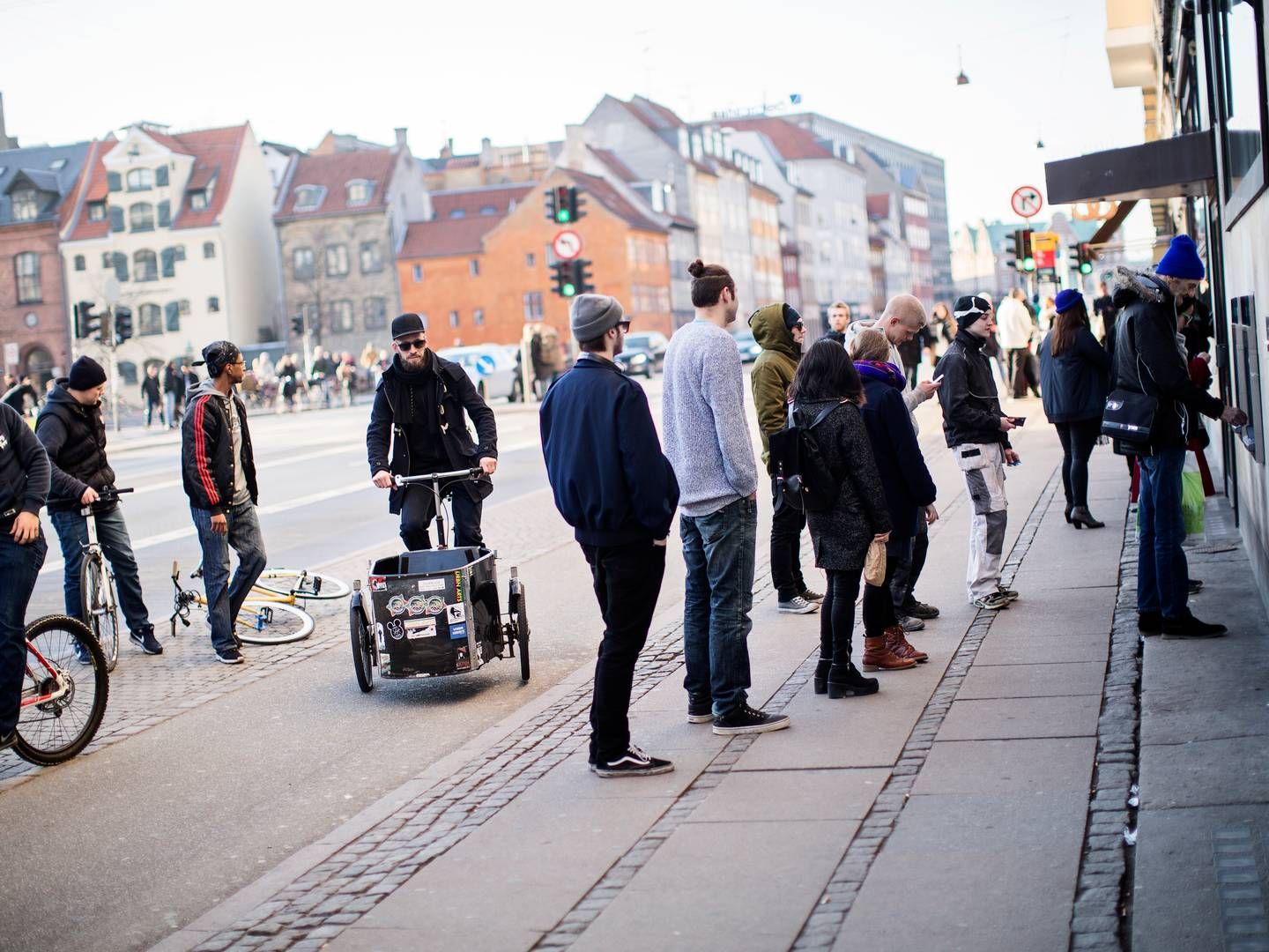 Pengeautomaterne på Christianshavns Torv tæt på Christiania er nogle af landets travleste. | Foto: Janus Engel