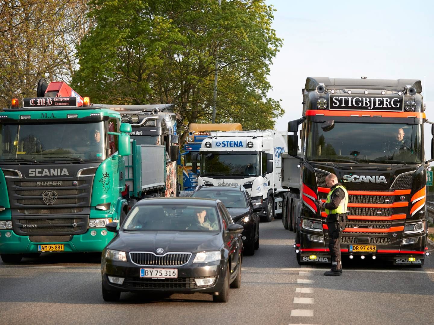 Regeringens planer om at indføre den kilometerbaserede vejafgift skabte i foråret flere lastbildemonstrationer rundt i landet blandt frustrerede vognmænd.