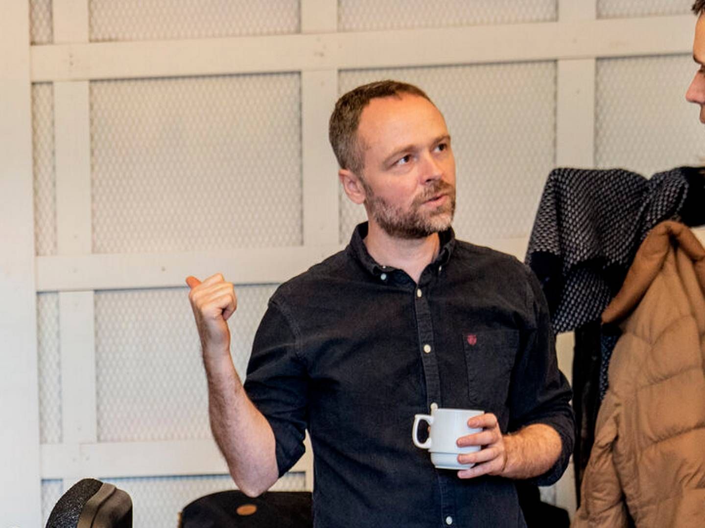 Asger Juhl, her i skjorte, da han var en del af Den Uafhængige, forlod Ekstra Bladet for at blive kampagnechef for Dansk Folkeparti. Foto: | Foto: Stine Bidstrup