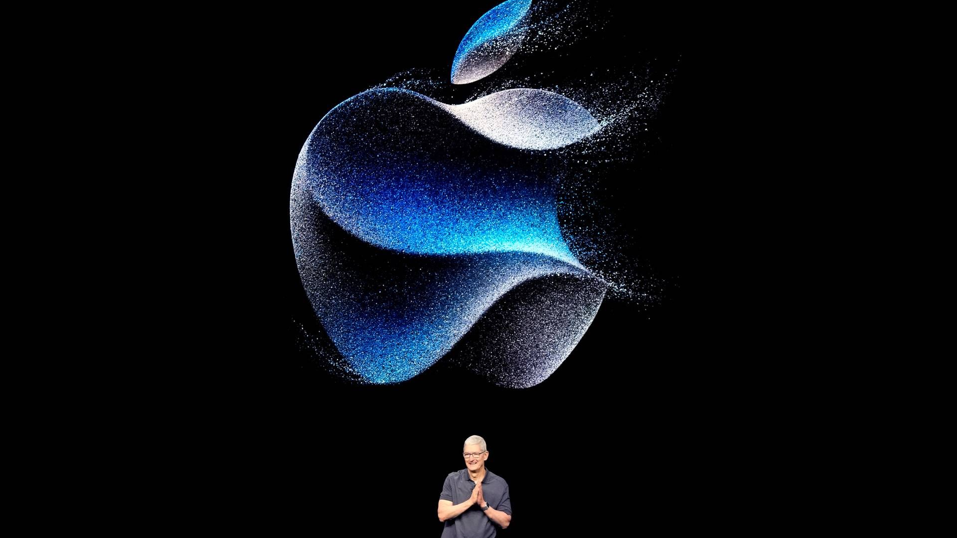 Apple-CEO Tim Cook bei einer Präsentation. | Foto: picture alliance / ASSOCIATED PRESS | Jeff Chiu