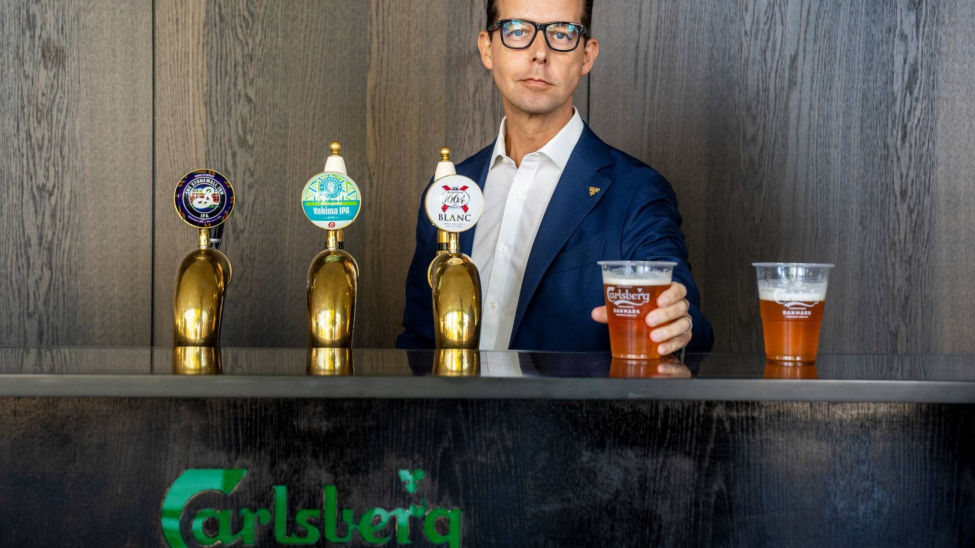 Der er stærk finansiel form i Carlsberg, som Jacob Aarup-Andersen er ny adm. direktør for. I hvert fald ifølge topchefen selv. | Foto: Stine Bidstrup