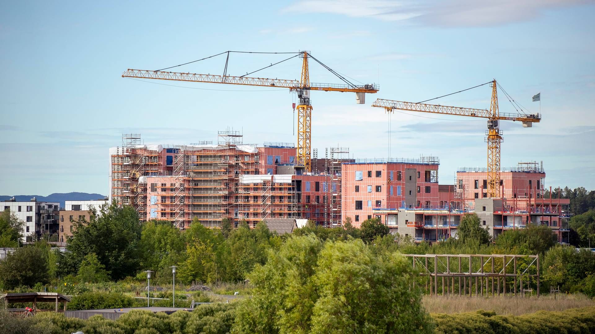 SLITER: Bygg- og anleggsnæringen venter at de vil merke den fallende aktiviteten stadig mer. | Foto: Frederik Ringnes / NTB