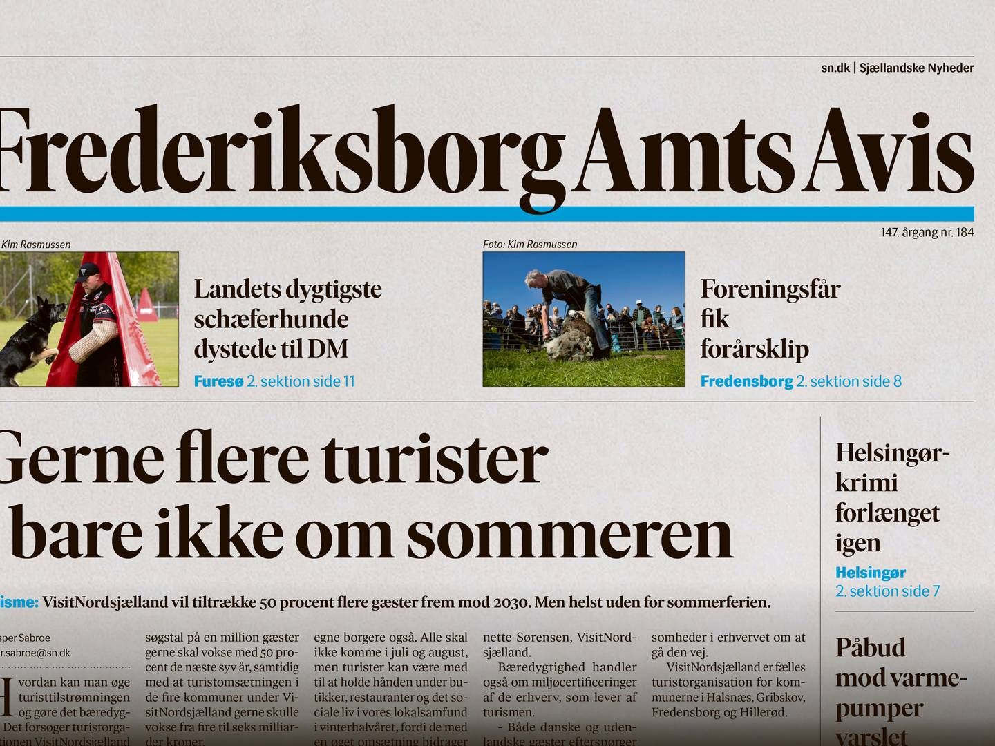 Frederiksborg Amts Avis skal have ny chefredaktør. | Foto: Sjællandske Medier
