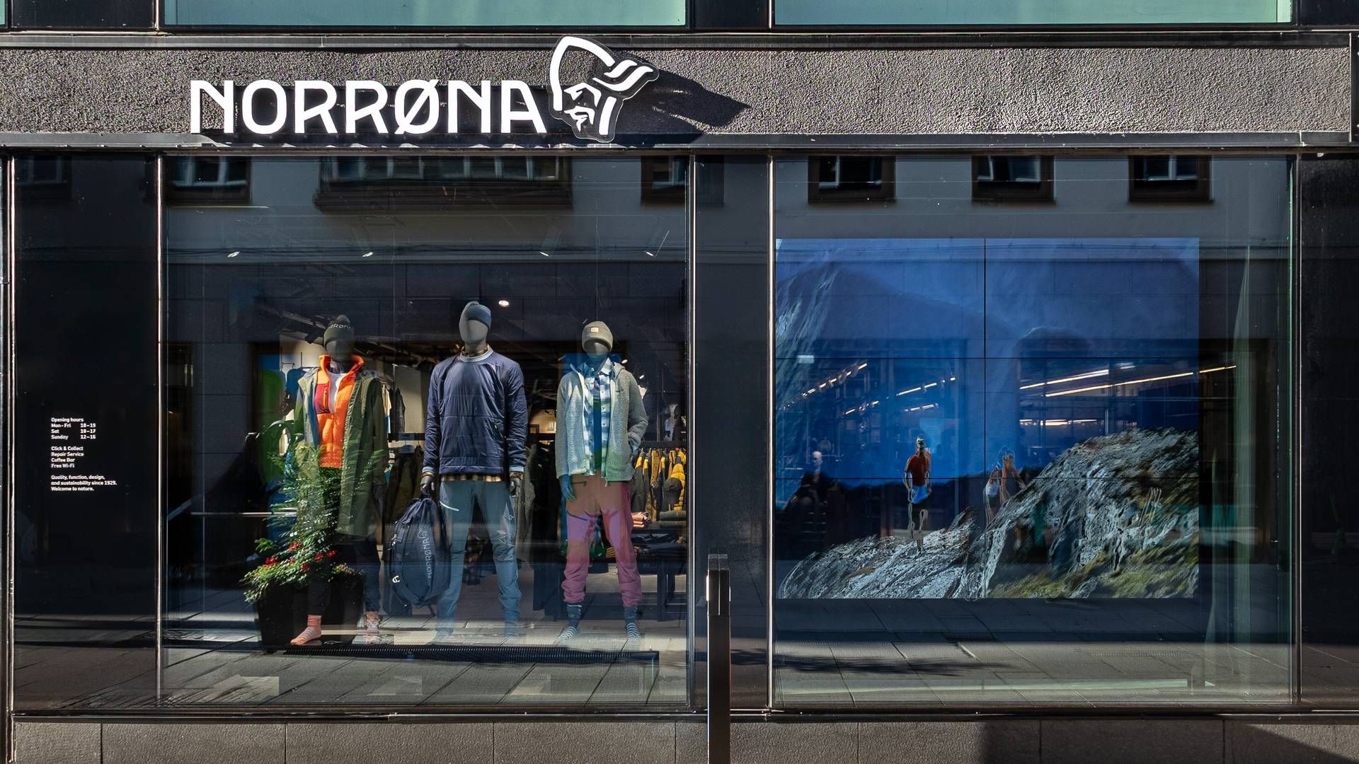 En Norrøna-butikk i Trondheim var mandag rasert i det butikkeier kom på jobb. | Foto: Norrøna