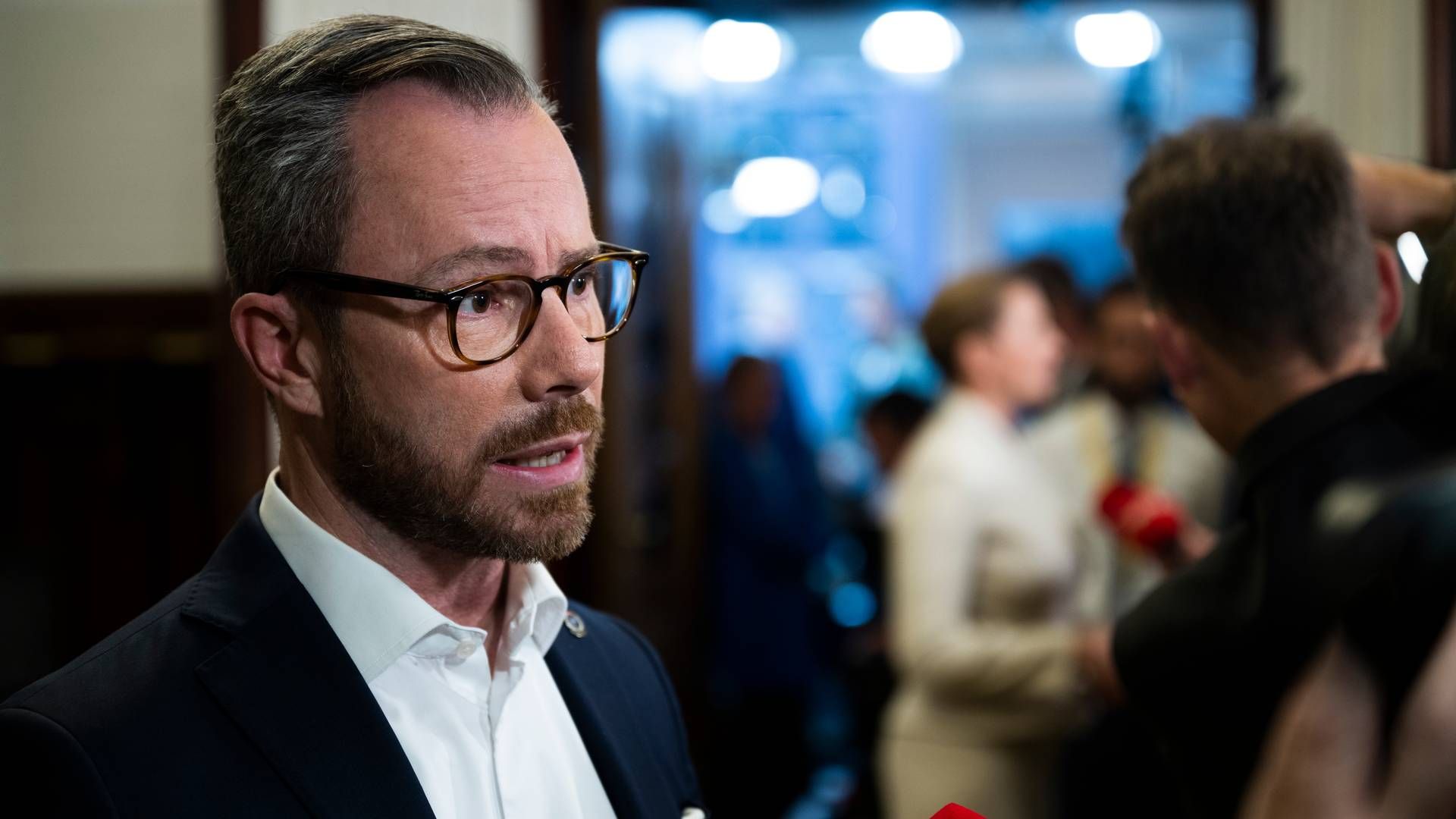 "Jeg håber, at det lykkes for Margrethe Vestager at få den her position.," siger økonomiminister Jakob Ellemann-Jensen. (ARKIV) | Foto: Anthon Unger