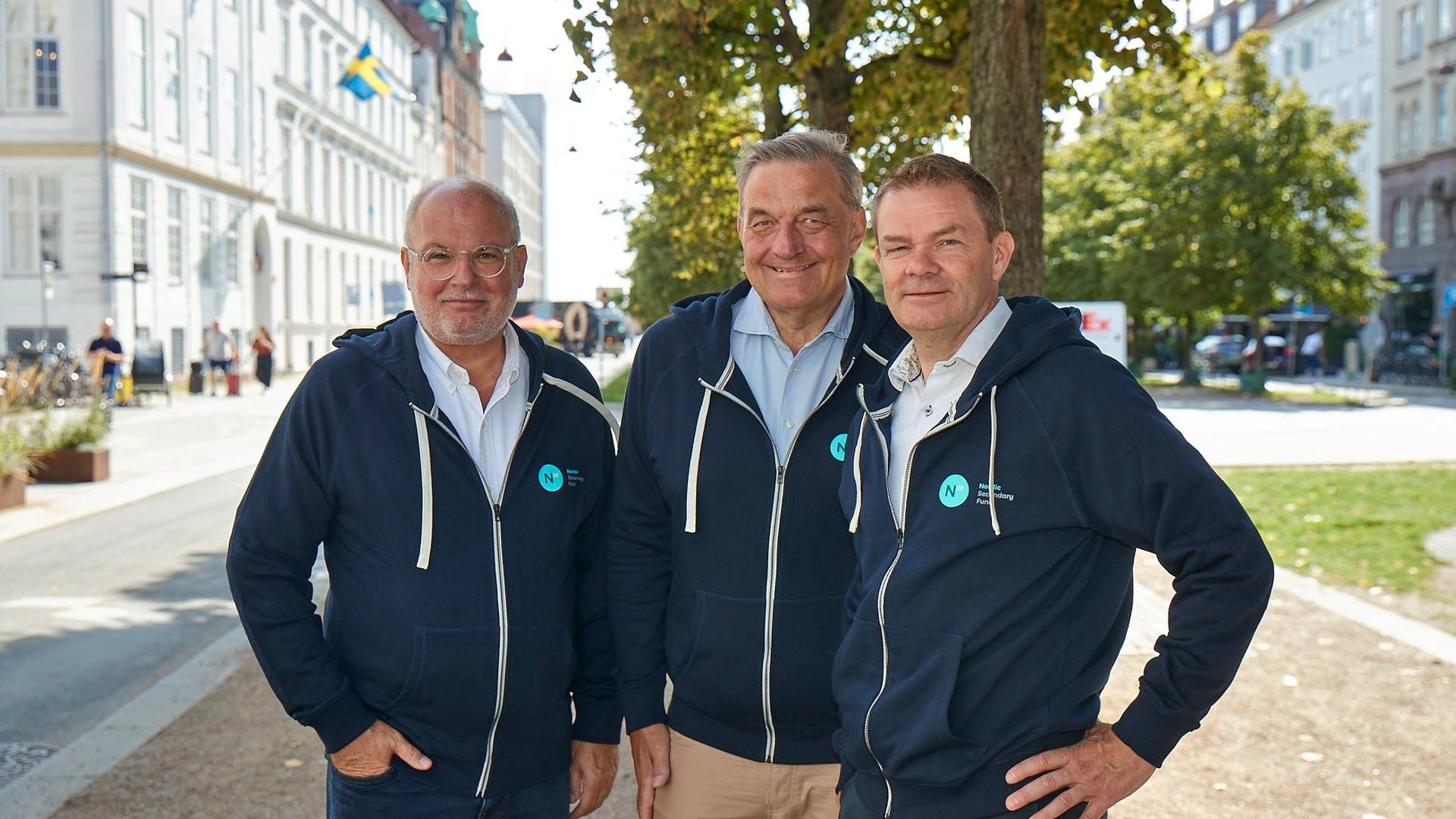 Henrik Juul, juridisk chef og advokat i N2F (tv.), og de to stiftere Peter Sandberg og Frank Lyhne. | Foto: N2f
