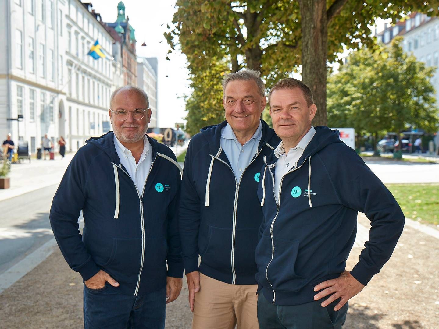 Henrik Juul, juridisk chef og advokat i N2F (tv.), og de to stiftere Peter Sandberg og Frank Lyhne. | Foto: N2f