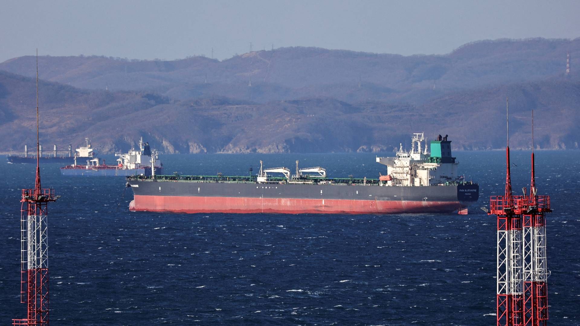 File photo of Russian oil tanker in Nakhodka Bay in eastern Russia.