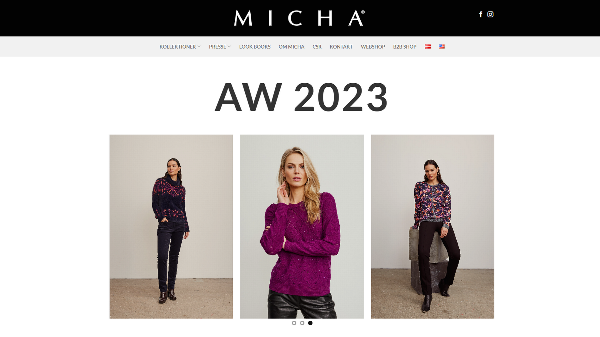 Micha har udover en webshop også salg gennem forhandlere i Skandinavien og en række europæiske lande. | Foto: Udklip fra hjemmeside.