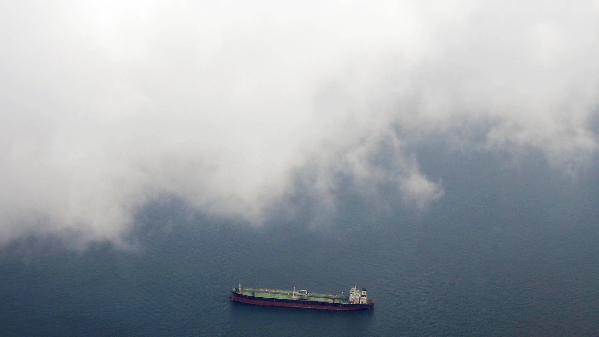 An regular tanker in the waters off Singapore. | Photo: Tim Wimborne/Reuters/Ritzau Scanpix