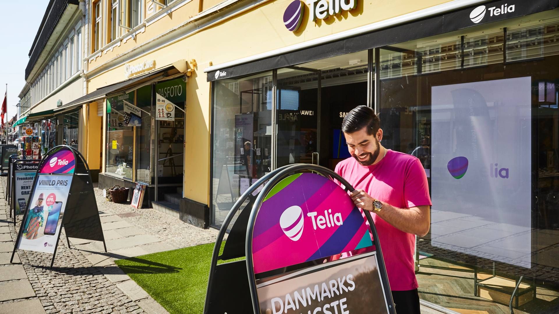 Telia har 31 butikker og en forhandler i Danmark. | Foto: Telia/pr