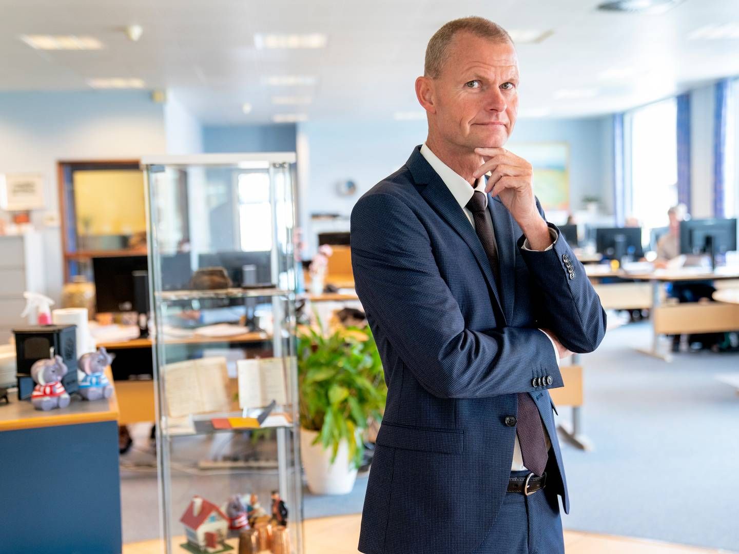 Claus Sejling, adm. direktør i Dragsholm Sparekasse, mener ikke, at man skal købe garantkapital, hvis man udelukkende fokuserer på afkastet. | Photo: Stine Bidstrup