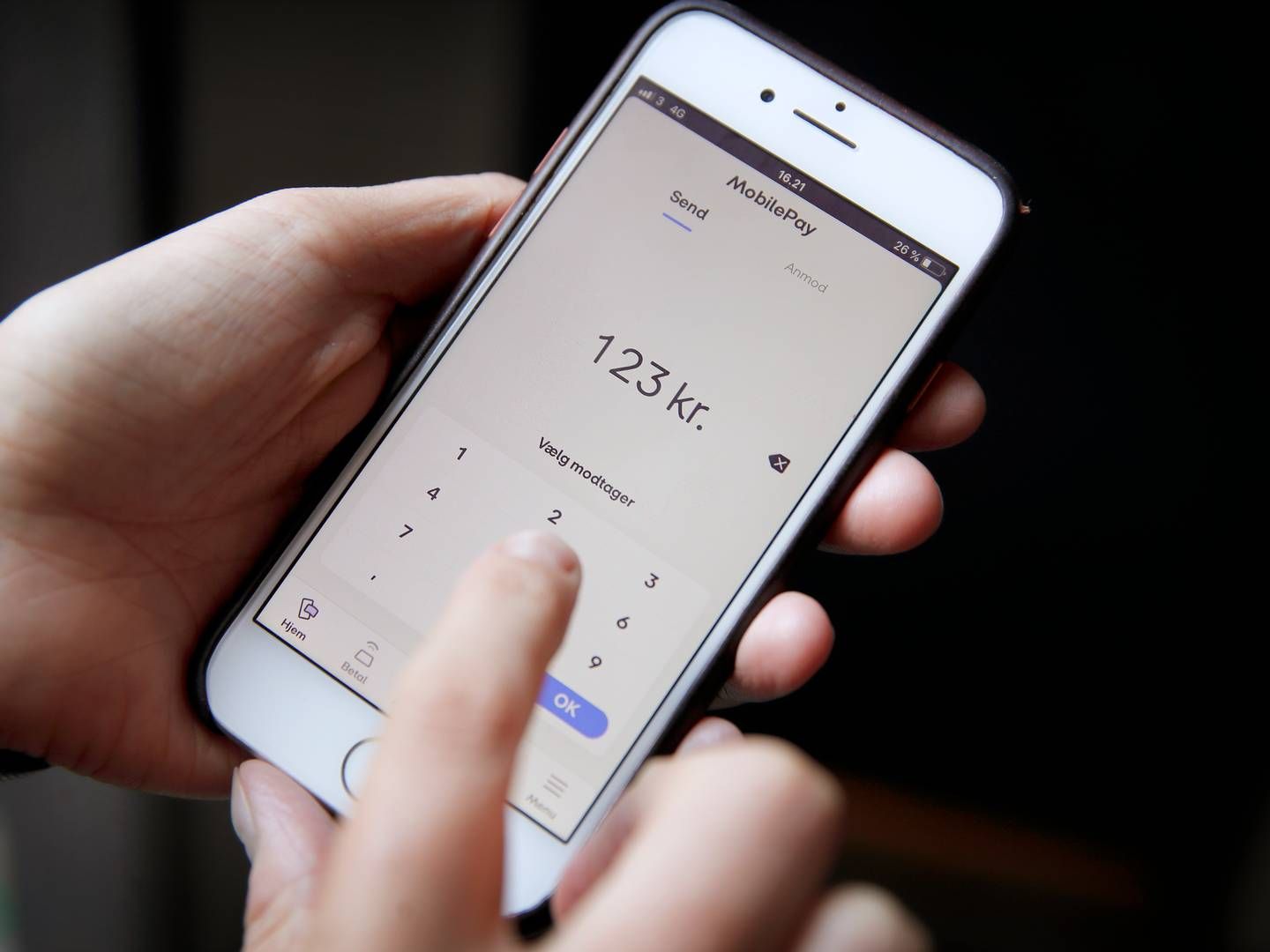 MobilePay er den mest brugte betalingsapp i Danmark. Lørdag eftermiddag var appen nede. | Foto: Jens Dresling