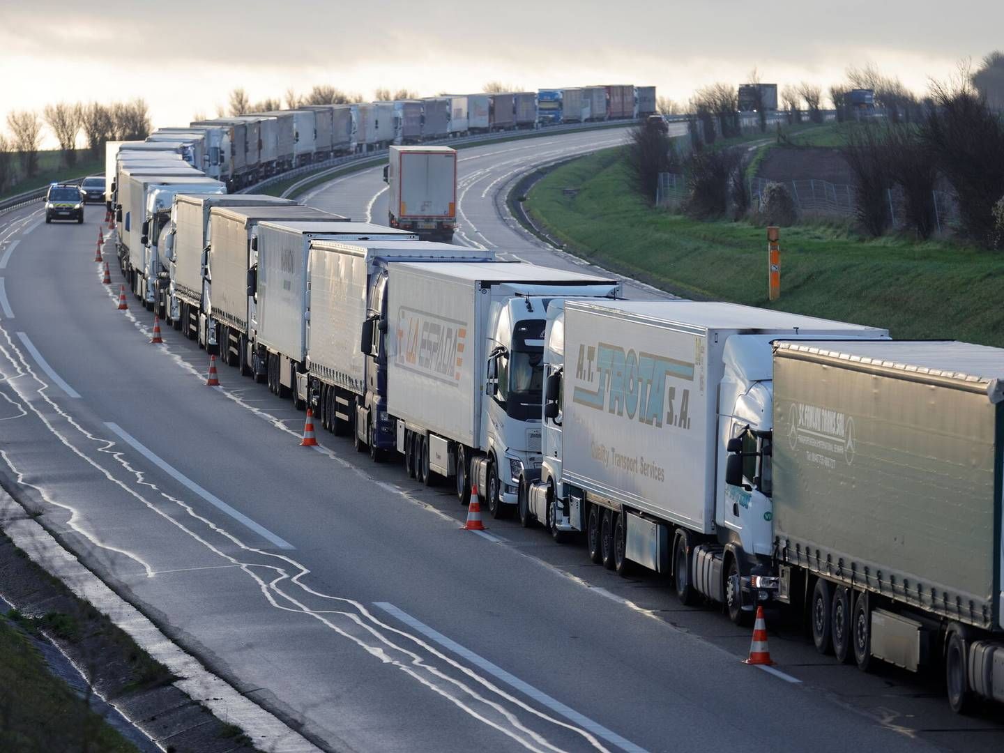 EU-Parlamentets transportudvalg lægger op til at slække på de kommende klimakrav til tung transport. | Photo: Pascal Rossignol/Reuters/Ritzau Scanpix