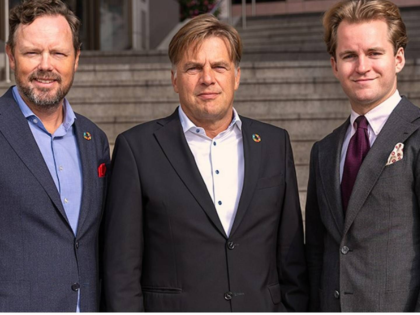 From left: The portfolio managers Joakim By, Christoffer Halldin and Simon Park who were all poached from Handelsbanken Fonder last year to take charge of Coeli's sustainable "Circulus" strategy. | Photo: PR/Coeli