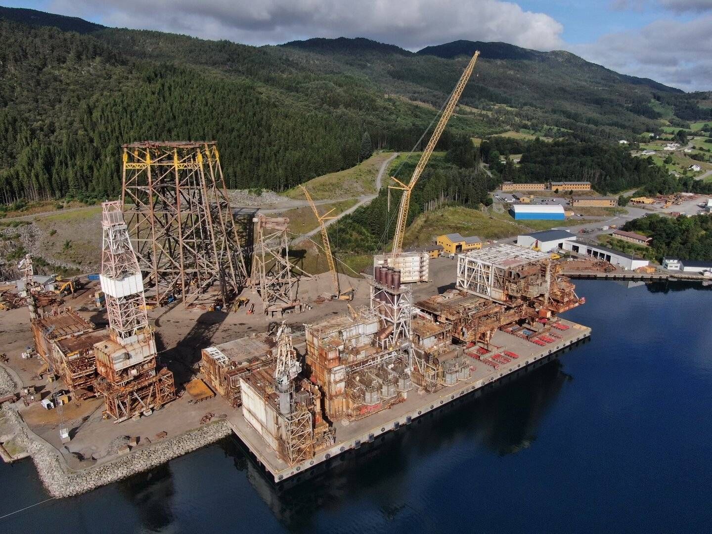 FRIR TIL HAVVIND-BRANSJEN: AF Gruppen vil bygge understell til havvind-turbiner ved Vats-basen. | Photo: AF Gruppen
